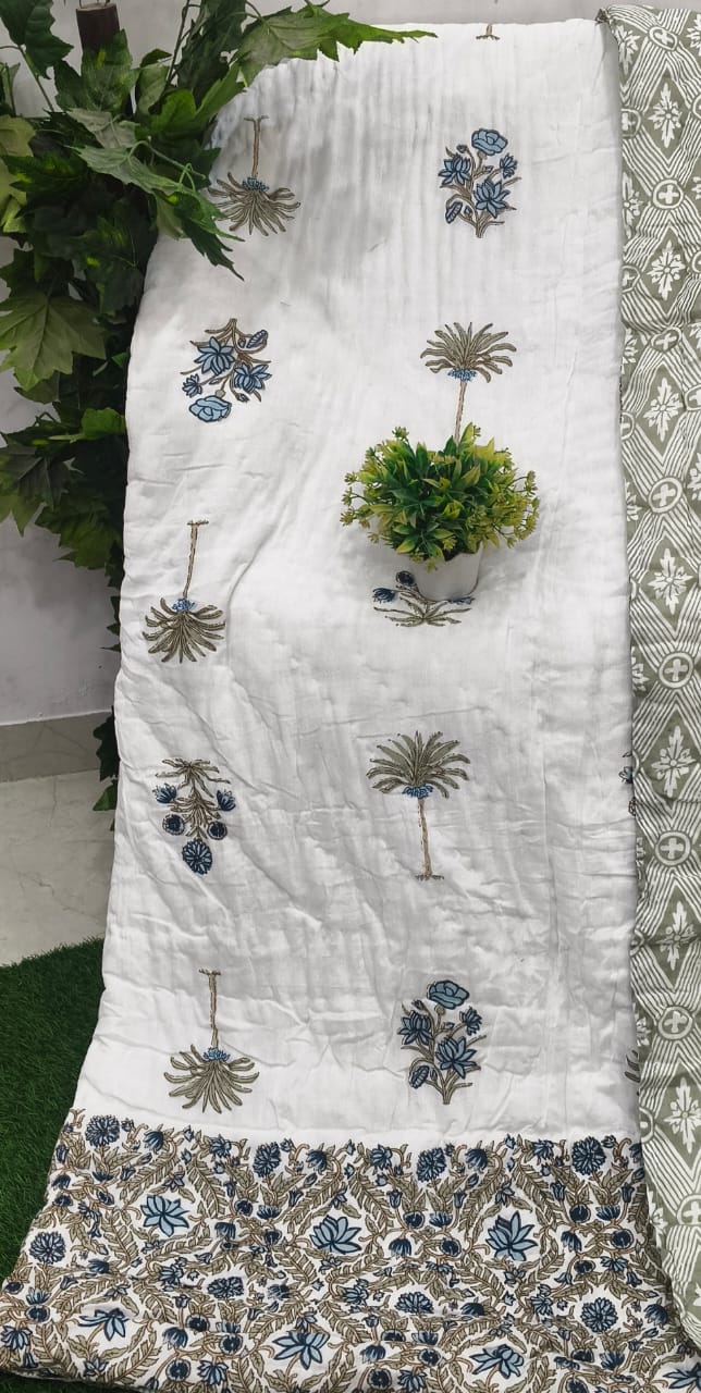 White Palm Buta Grey Reverse Jaipuri Mulmul Razai – Reversible, Cotton Filled Razai 1BbP7mpDTjT2BNy3B9wl5FqQHgtTNcfT5_w2000