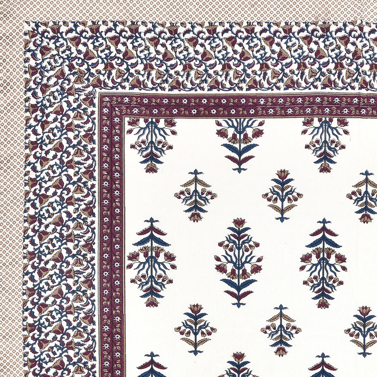 Elora Maroon Border Mughal Buta Murugan Cotton Single Bedsheet 60x90 with 1 Pillow Cover Bedsheet 1CjKzkWoYlhf9simJJCNJNwjMlTtzXVjd_w2000