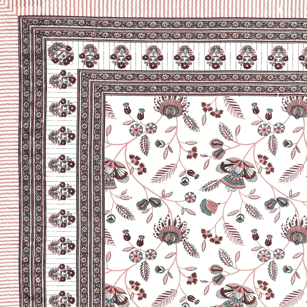 Elora Rose Floral Vine Murugan Cotton Single Bedsheet 60x90 with 1 Pillow Cover Bedsheet 1DG7wJvMy3ejYOSA8w2uPAw-E08TGq79L_w2000