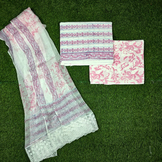 Gulnaar Lilac Pink Stripe Hand Block Print Cotton Suit with Chiffon Dupatta – Unstitched 3 Piece Suit Material 1GmAkuA1KWKjVdl77Dyy62Wf6sO_KHt9Q_w2000