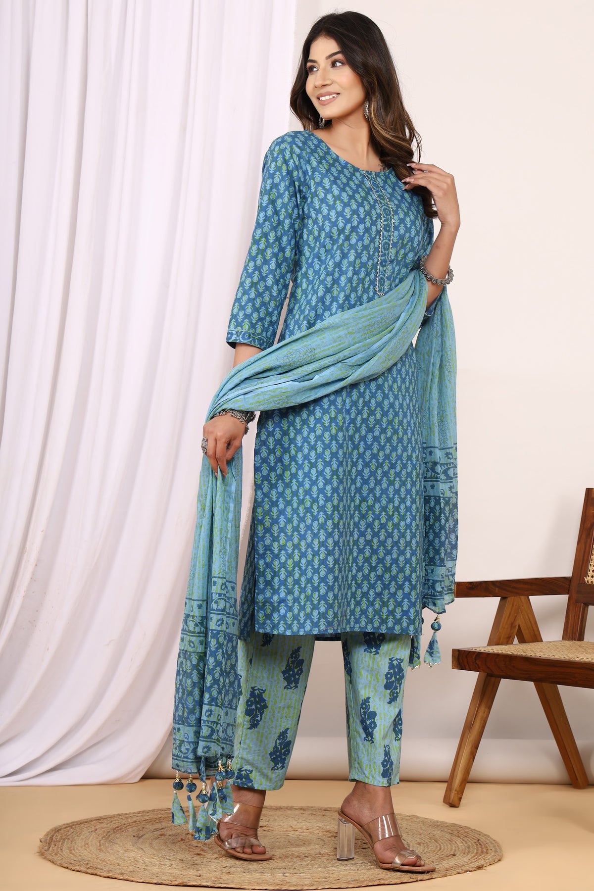 Printed Cotton Kurta Set with Pant & Dupatta – Teal Blue (Make to Order) Ready to Wear 1JcE2AeCi40TvAArpP6iNlxhRSxtWR1vl_w2000