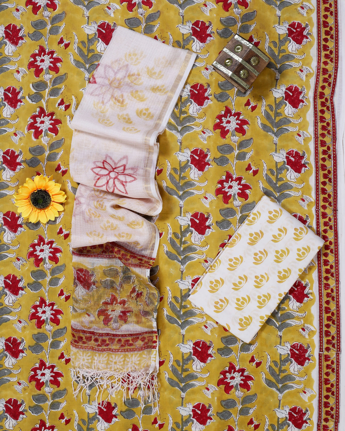 Rangeen Mustard Red Floral Hand Block Print Cotton Suit with Kota Doria Dupatta – Unstitched 3 Piece Suit Material 1LHWRZZM6xSaA3X2IW_5GrWg5FxnYEvYs_w2000