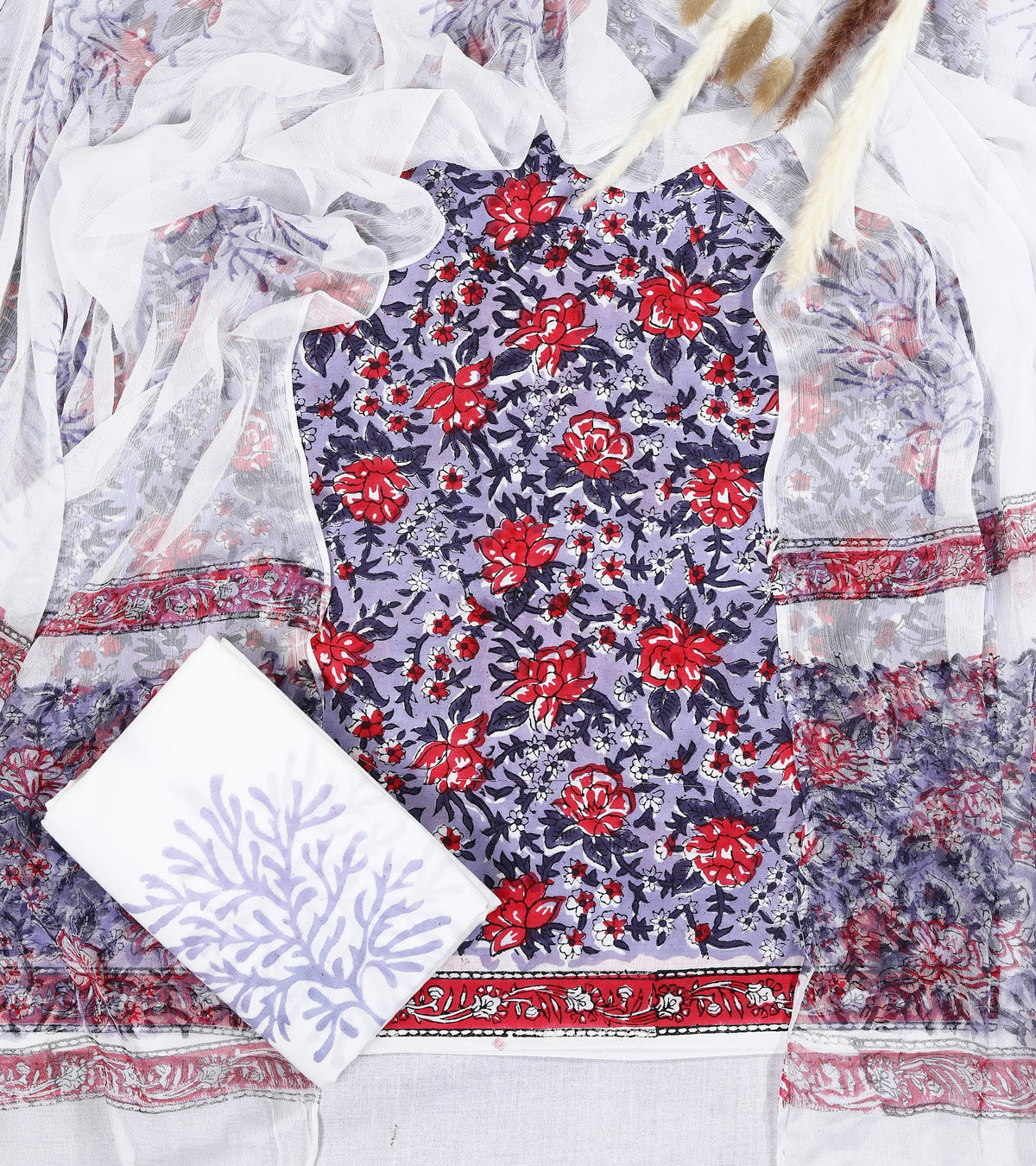 Gulnaar Navy Red Floral Hand Block Print Cotton Suit with Chiffon Dupatta – Unstitched 3 Piece Suit Material 1MIGVPjqgQ72N08GaS4e7_86Ep--xkYyP_w2000