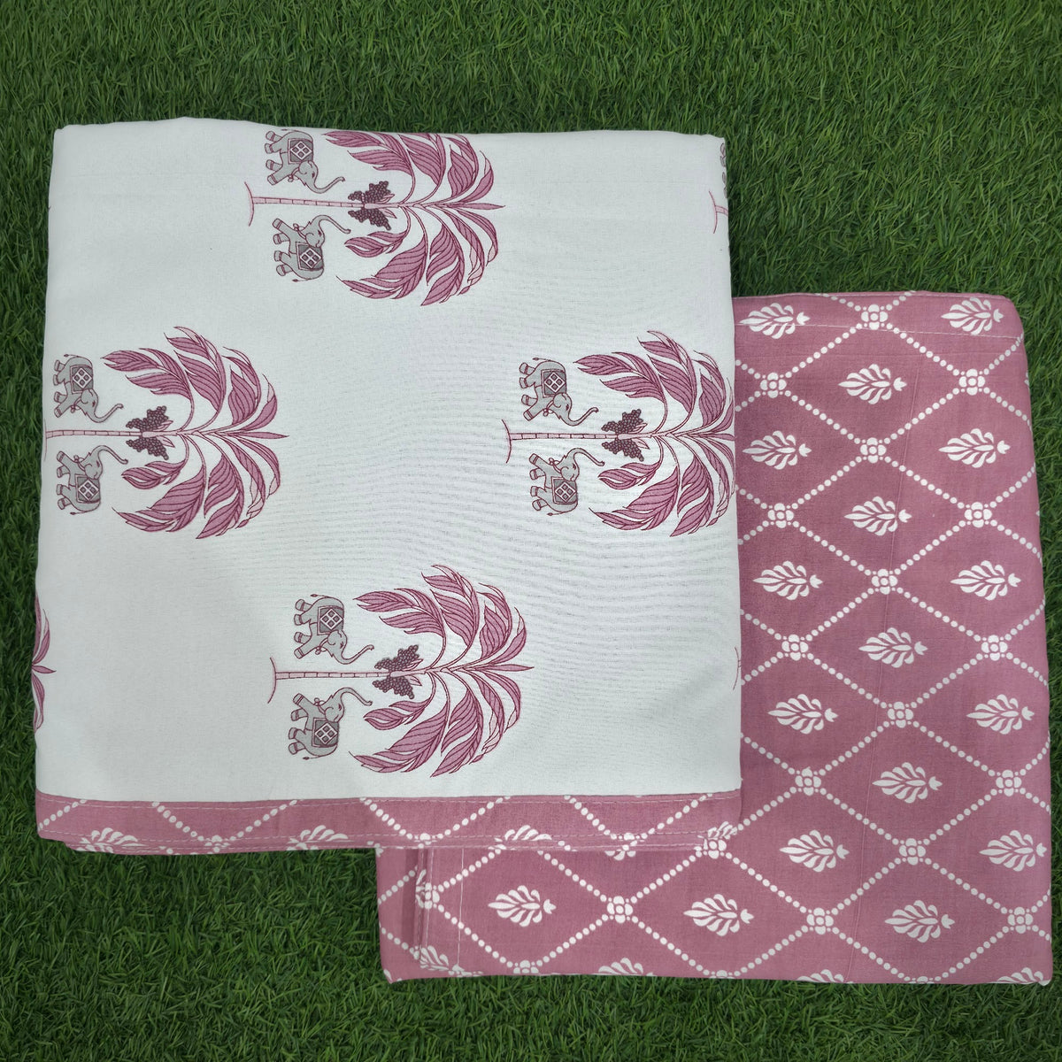 Pink Ikat Lotus Buta Reversible Single Dohar – Pack of 2 (58x87 in) Dohar 1OZDIAFd3wmb0jYwIv6V_1ujscSN63Igq_w2000