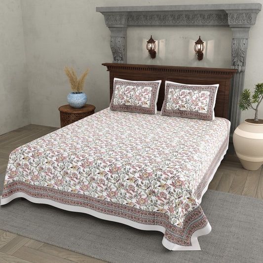 Gulabi Mauve Floral Cotton Double Bedsheet 90x108 with 2 Pillow Covers Bedsheet 1Pz19dKg2ghlvQ1ALbkwToGzHldBiibAr_w2000