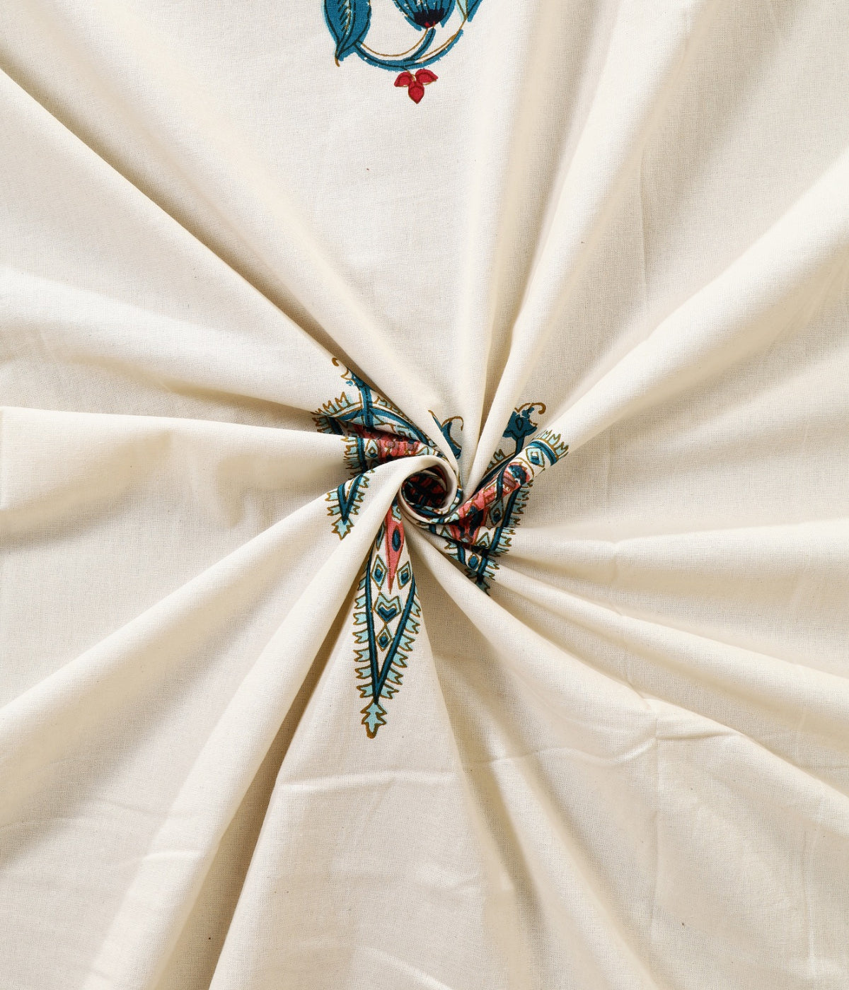 Prakriti Yuvraj Teal Red Cypress Buta Pure Cotton King Size Bedsheet 108x108 with 2 Pillow Covers Bedsheet 1QBoBByEmzsNhDrv-MrTEX2_DV2PB5256_w2000