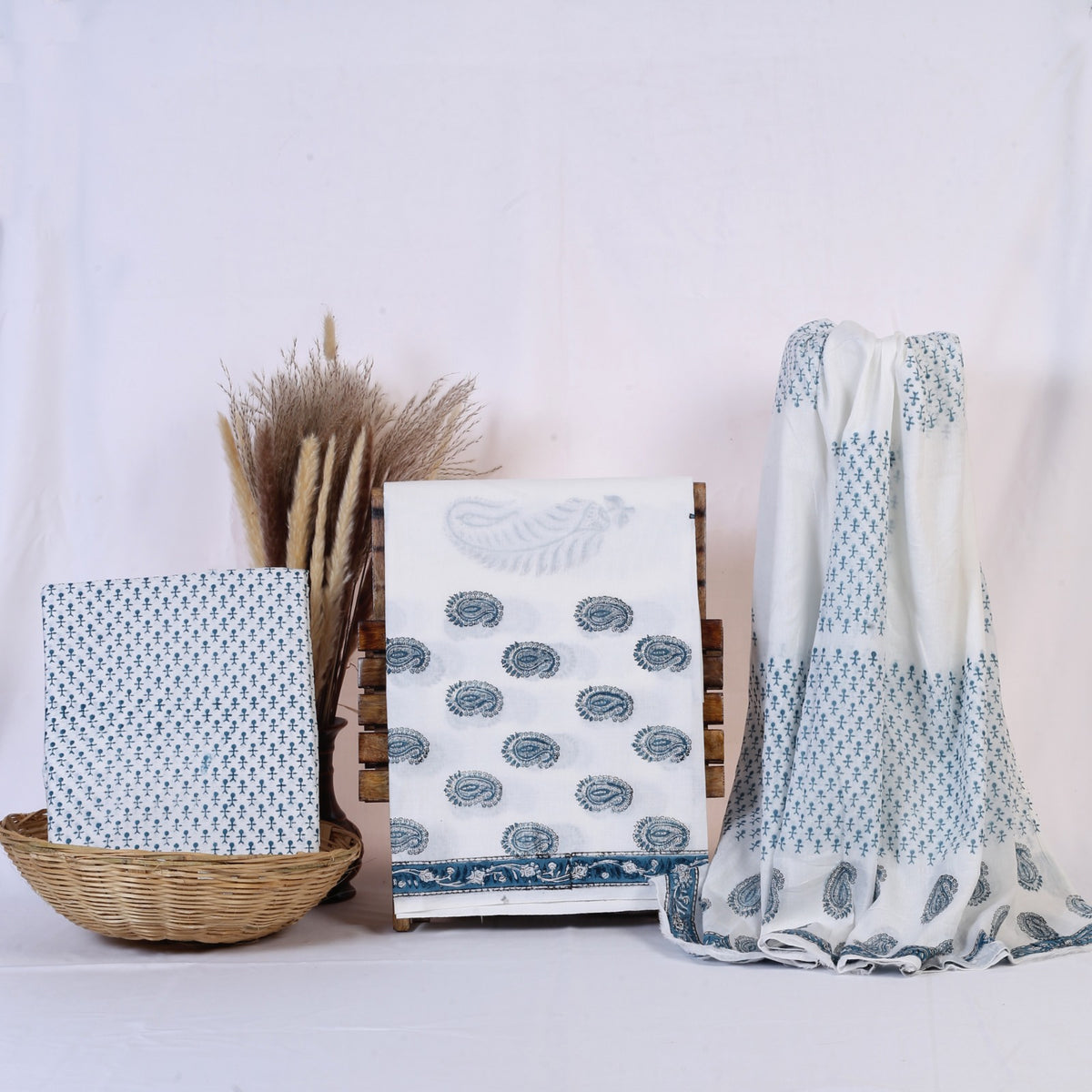 Hand Block Print Cotton Suit Material with Mulmul Dupatta | Dhuani Kairi – Smoke Paisley | Blue-Grey & White | Wholesale Suit Material 1Sp9FiB9EYB8jlSTCvcTzxniXvP2w2ebo_s0