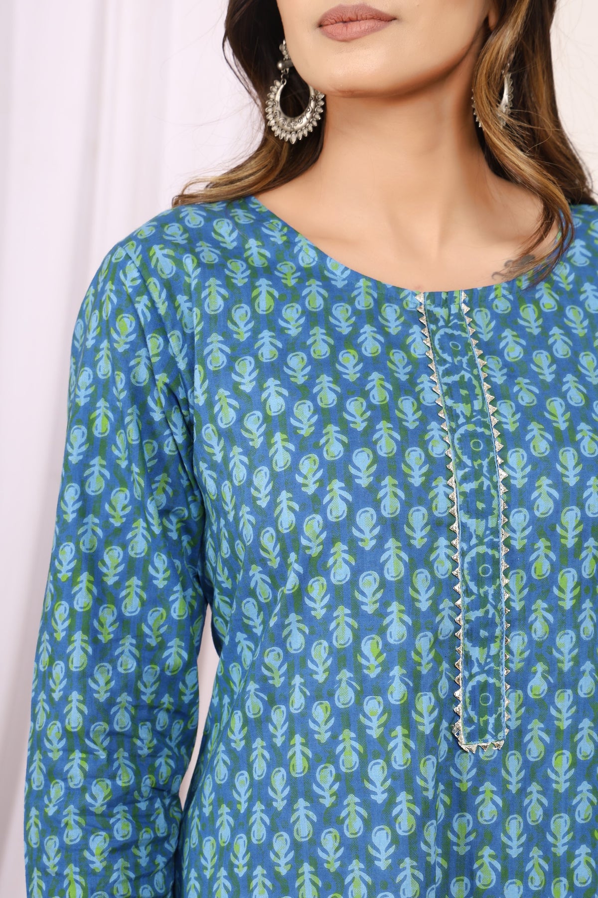 Printed Cotton Kurta Set with Pant & Dupatta – Teal Blue (Make to Order) Ready to Wear 1T54nH9lMJsO_Pqhw4emOj9LzvzDHEk33_w2000
