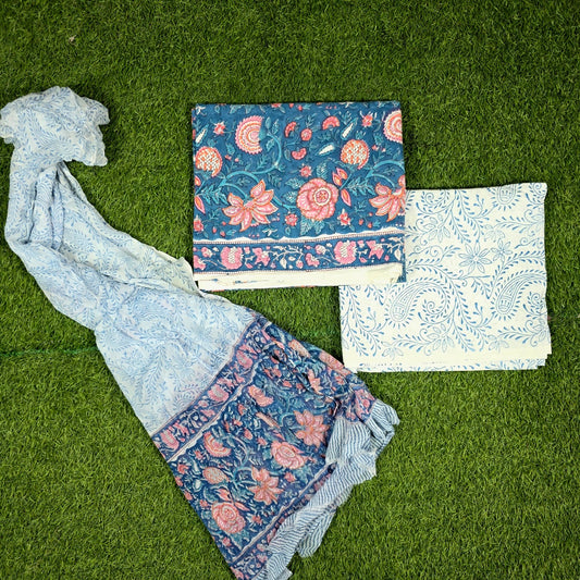 Gulnaar Teal Pink Rose Hand Block Print Cotton Suit with Chiffon Dupatta – Unstitched 3 Piece Suit Material 1THgcVvGE0EZ-nD1OGRh_AeX2bGtRdmWa_w2000