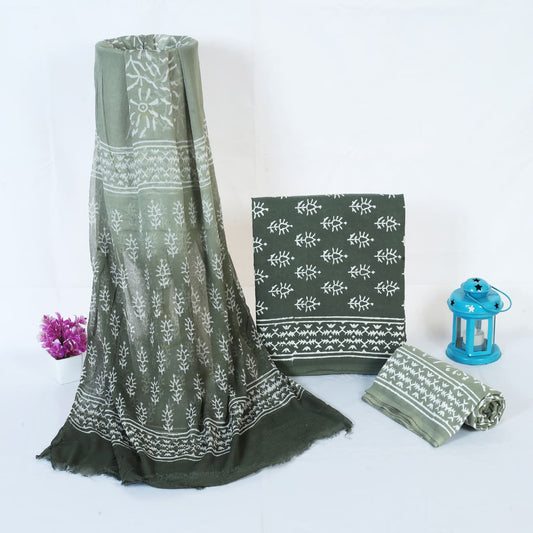 Bottle Green Ombre Buta Hand Block Print Cotton Suit with Chiffon Dupatta – Unstitched 3 Piece Suit Material 1VFtwDUQVZSFTBtrobVopfT1ZV3GgUBRz_w2000