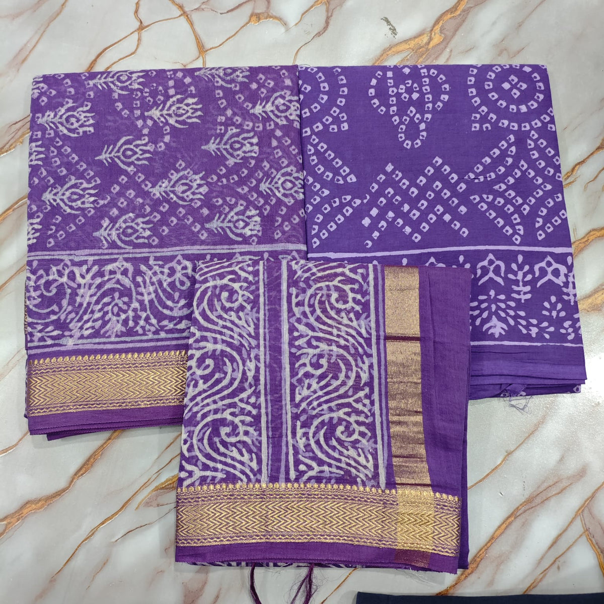 Maheshwari Silk Hand Block Print Suit Material | Jamuni Bandhej – Purple Bandhej Dot | Purple & White | Golden Zari Border | Wholesale Suit Material 1VgP-2Auu7eML8HoBZxM9hGjnl_DgN0Qg_s0