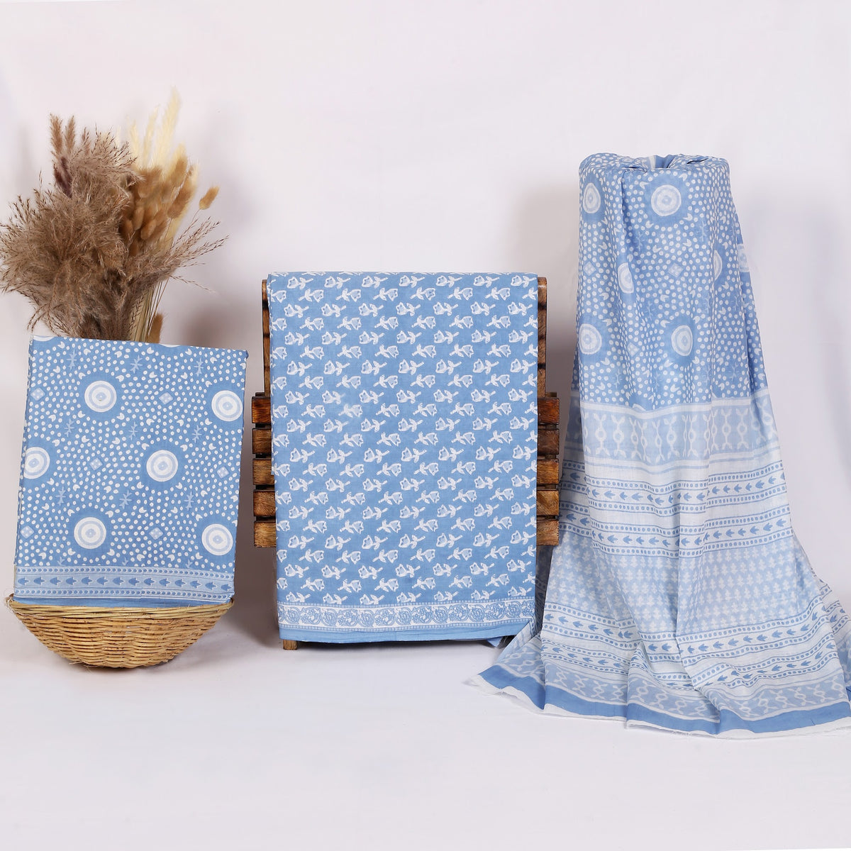 Hand Block Print Cotton Suit Material with Mulmul Dupatta | Aasmani Medallion – Sky Blue Medallion | Sky Blue & White | Wholesale Suit Material 1X9zN77Z4yNzlThL0JLBut9Z79Dr7YCCa_w2000