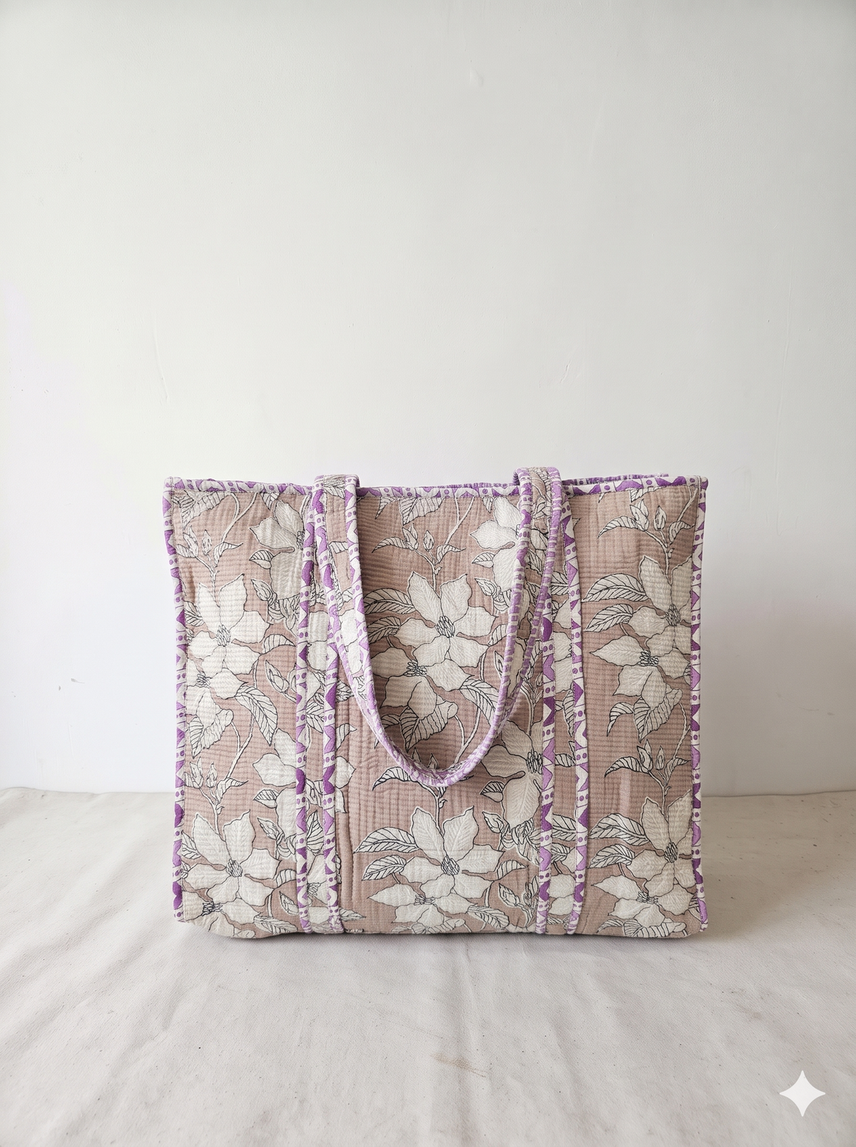 Jaipuri Printed Quilted Cotton Tote Bag | Saleti Phool – Grey Floral | 18x18 inch | Zipper & Inside Pocket | Wholesale Tote Bag 1afW8EqNgWAFBss1Y7kZeVq6Sz03bHzJi_w2000