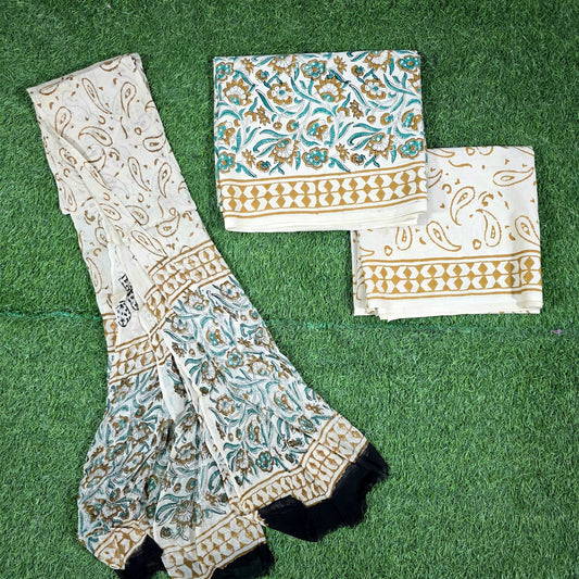 Gulnaar Aqua Sand Floral Hand Block Print Cotton Suit with Chiffon Dupatta – Unstitched 3 Piece Suit Material 1ednPL-yvQ1He6y07m-STQjymP7ZWjgcI_w2000