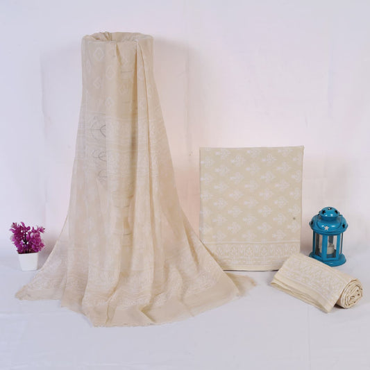 Cream Tonal Buta Hand Block Print Cotton Suit with Chiffon Dupatta – Unstitched 3 Piece Suit Material 1g1pB1K2hK6Fz-Z4zPxApXMGySO1OEsvP_w2000