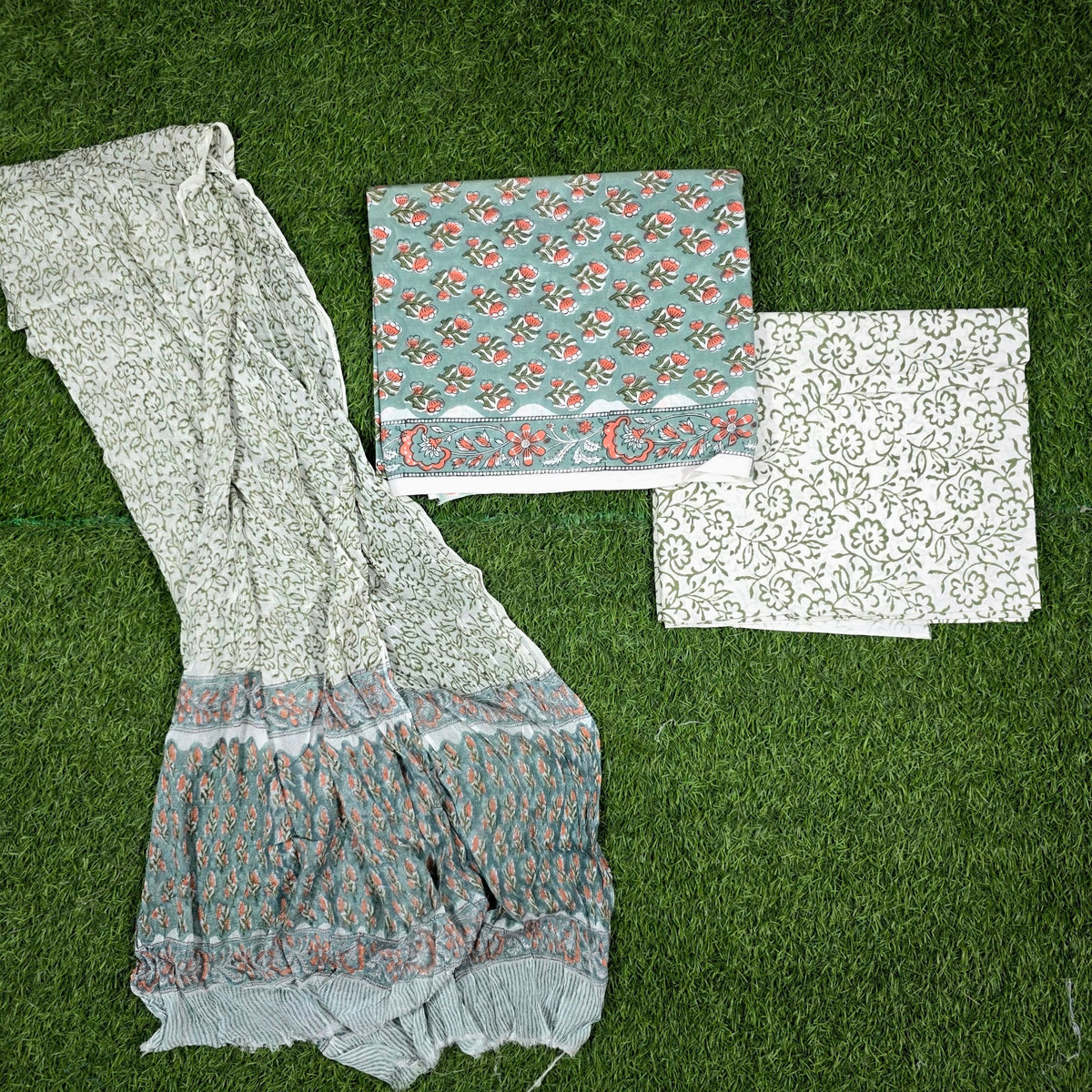 Gulnaar Aqua Grey Mini Floral Hand Block Print Cotton Suit with Chiffon Dupatta – Unstitched 3 Piece Suit Material 1gLSX02WGPdsQbwbA2K2fpS5ja8TPe939_w2000