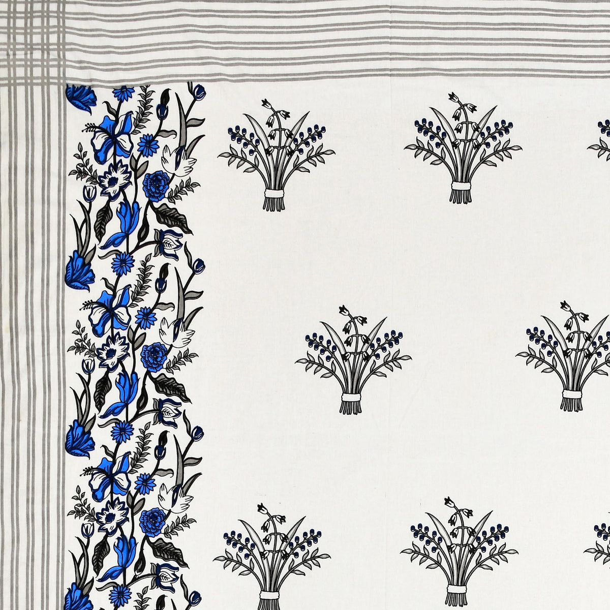 Kalashree Blue Border Floral Bel Premium Cotton Double Bedsheet 100x108 with 2 Pillow Covers Bedsheet 1gi8V0LT8gIbU_LlizV3DJT5yE3uUA5hU_w2000