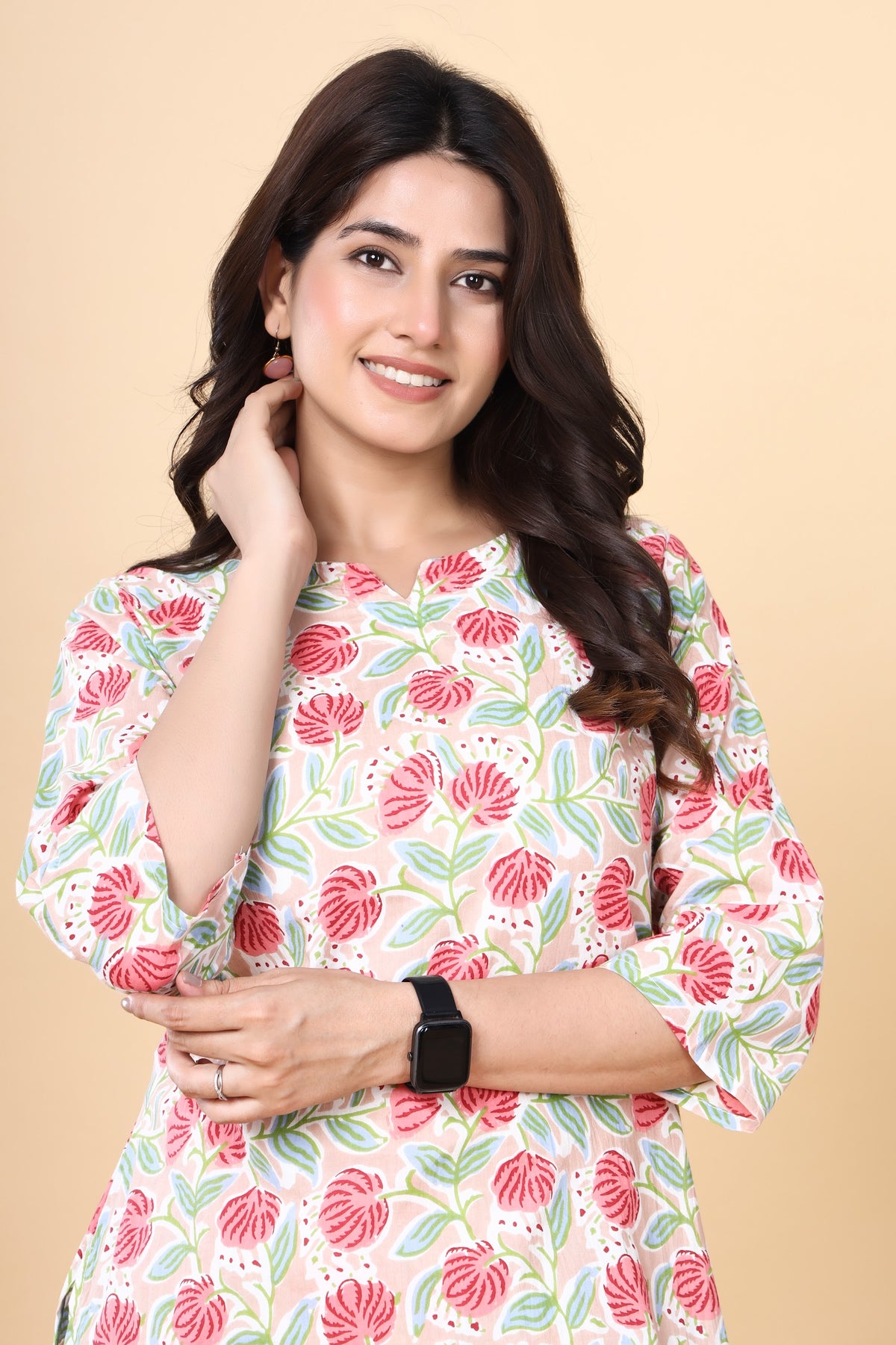 Printed Cotton Co-ord Set – Top & Pant – Pink Rose Floral (Make to Order) Ready to Wear 1hE5W4zG9QCL-mbn44GO9xtDzCzFNTln2_w2000