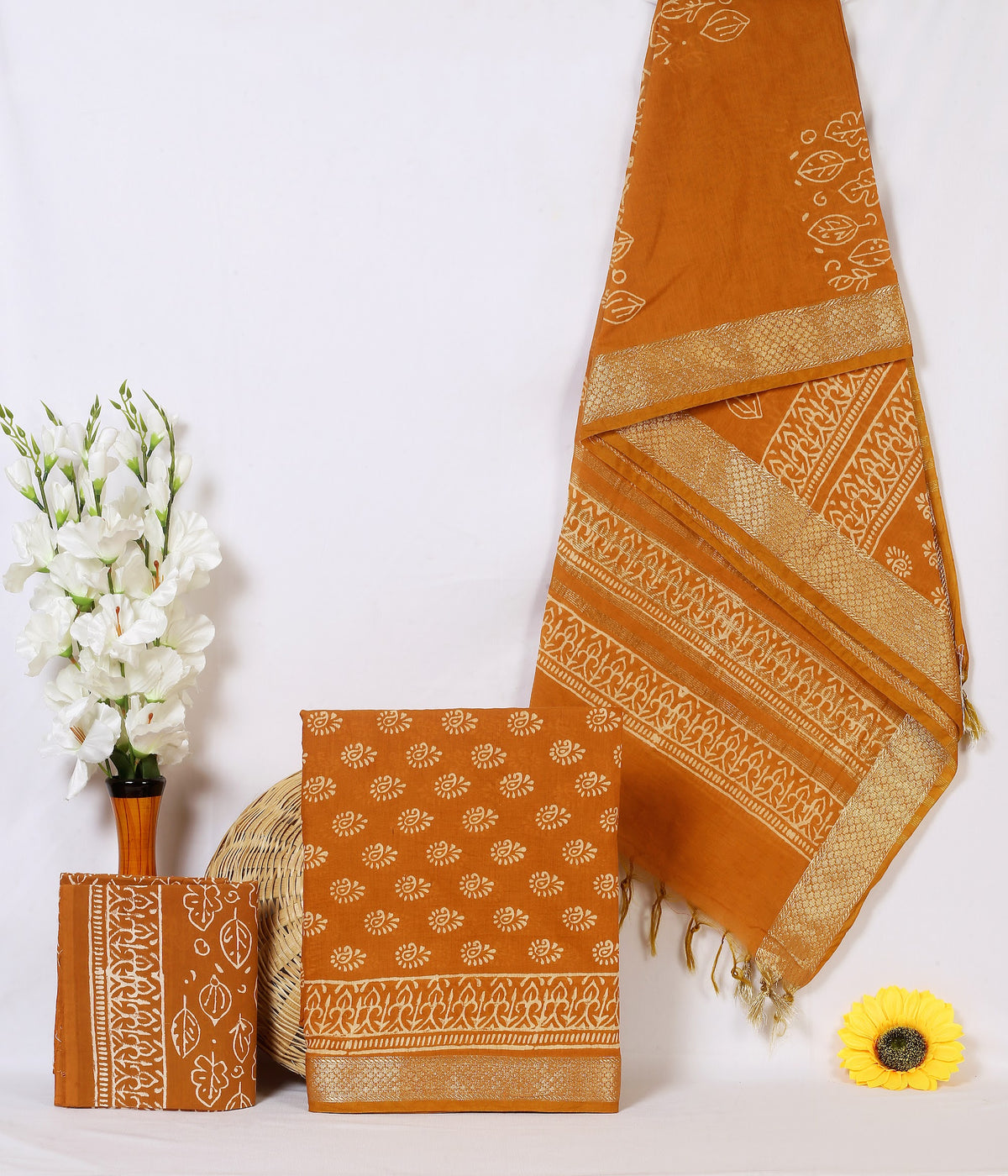 Maheshwari Silk Hand Block Print Suit Material | Narangi Buti – Orange Buti | Orange | Golden Zari Border | Wholesale Suit Material 1ikbBWdN0hsdUrluwUEgkYw-QswzR0mr2_w2000