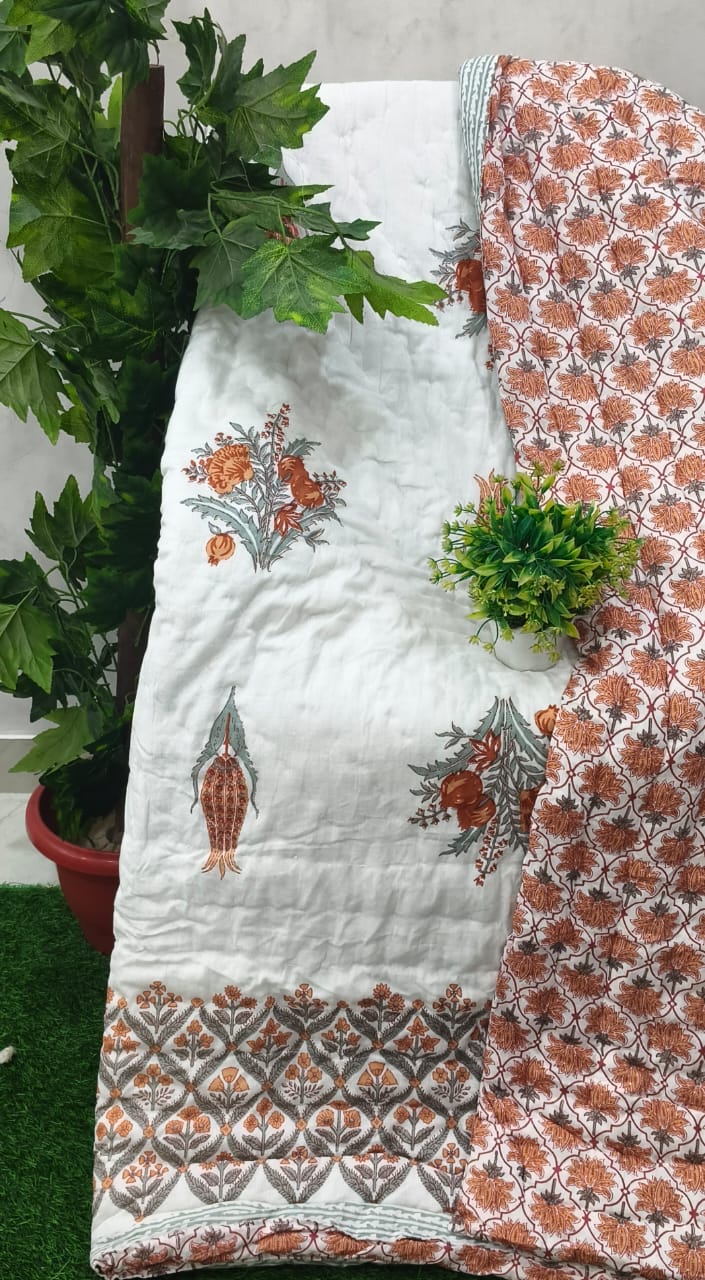 White Orange Kairi Buta Jaipuri Mulmul Razai – Reversible, Cotton Filled Razai 1kZ8pyEsDLw9wfmY2SQONoKNxKpvcF1ag_w2000