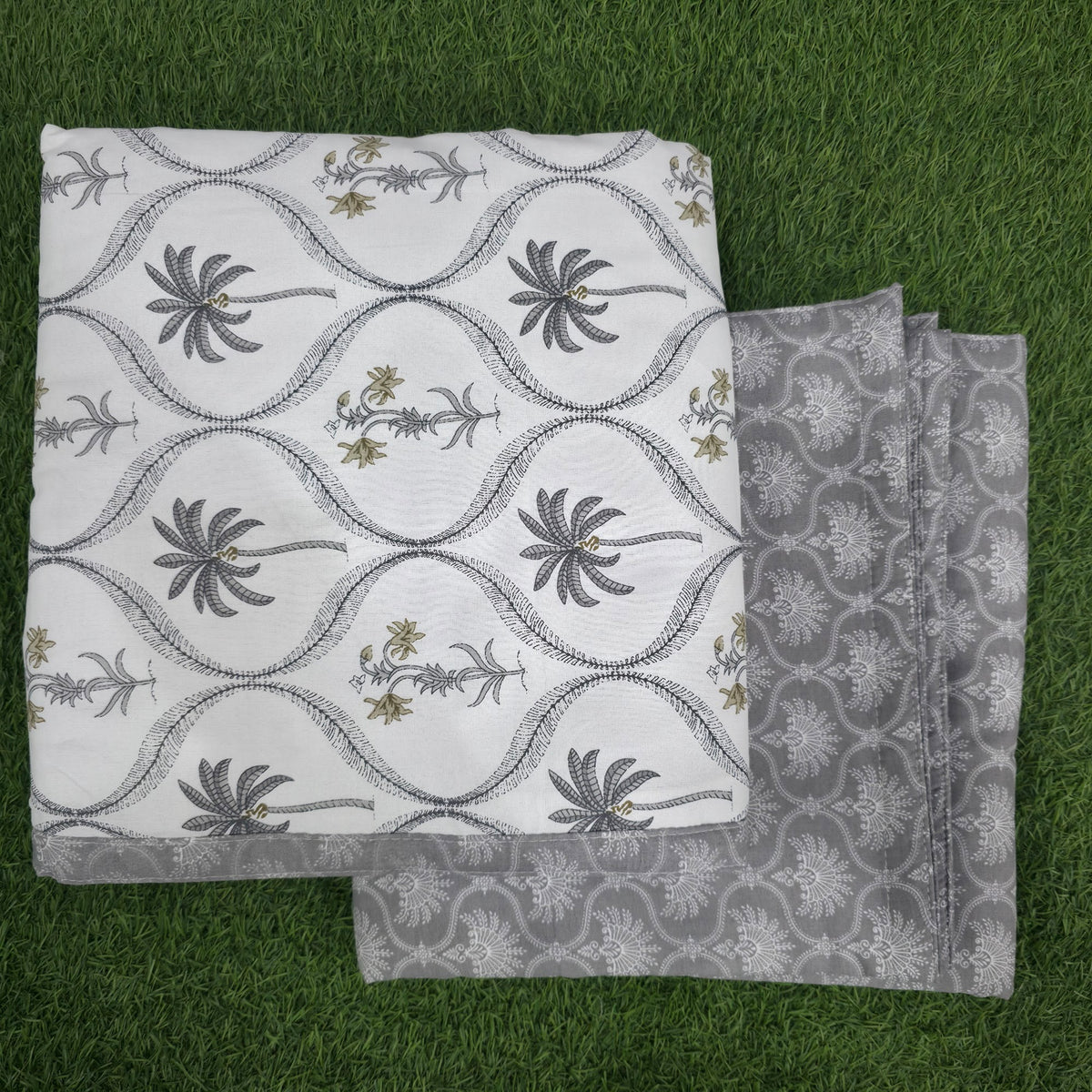 Grey Ogee Palm Jaal Reversible Single Dohar – Pack of 2 (58x87 in) Dohar 1kr3yn7veW5QbOLQNb7m0ogU5gevpuDWH_w2000