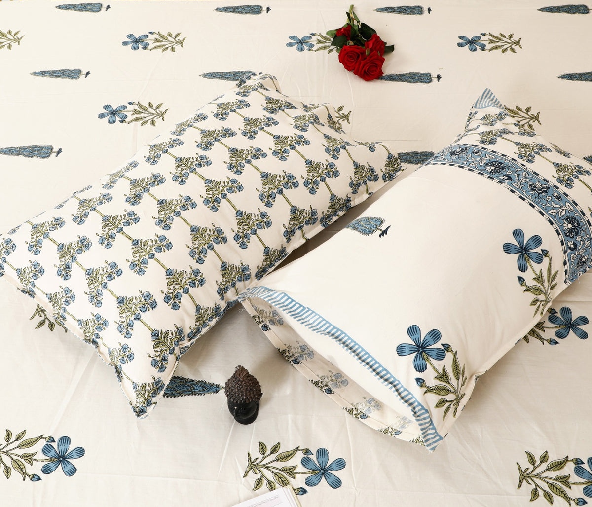 Prakriti Yuvraj Blue Cypress Border Pure Cotton King Size Bedsheet 108x108 with 2 Pillow Covers Bedsheet 1l3SBpjtn0aI1PeoLo0f5LFXqp1IKq_Ze_w2000