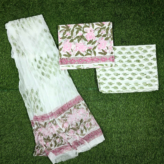Gulnaar Pink Sage Floral Hand Block Print Cotton Suit with Chiffon Dupatta – Unstitched 3 Piece Suit Material 1pFLeoicHj4f8kvnGLDOEsaDzLHNOfc_y_w2000