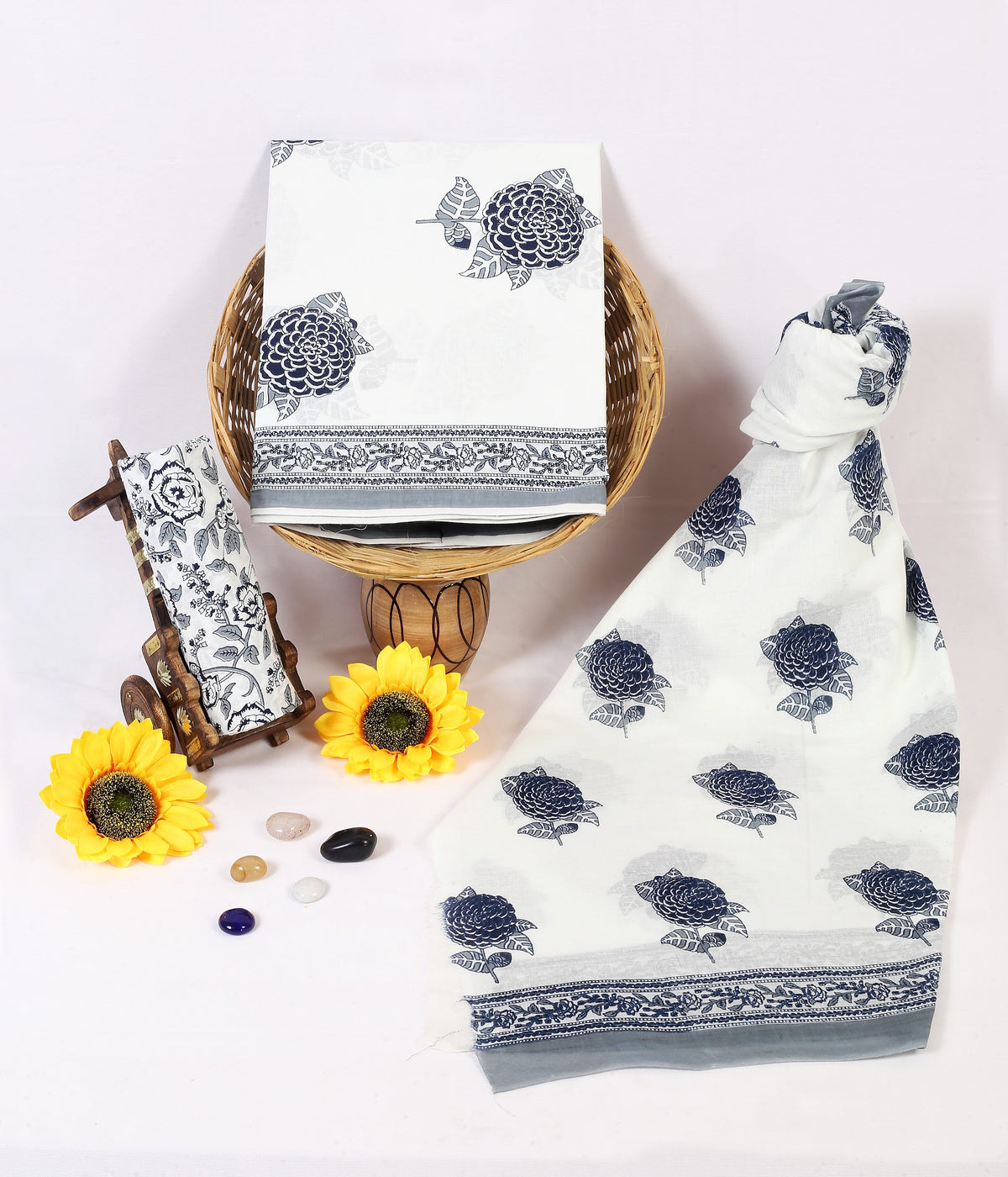 Hand Block Print Cotton Suit Material with Mulmul Dupatta | Safed Neel Gulab – White Indigo Rose | White & Indigo | Wholesale Suit Material 1pRMXL_uPcyosXaWJ13b6Ev1aKGOMqAIg_w2000