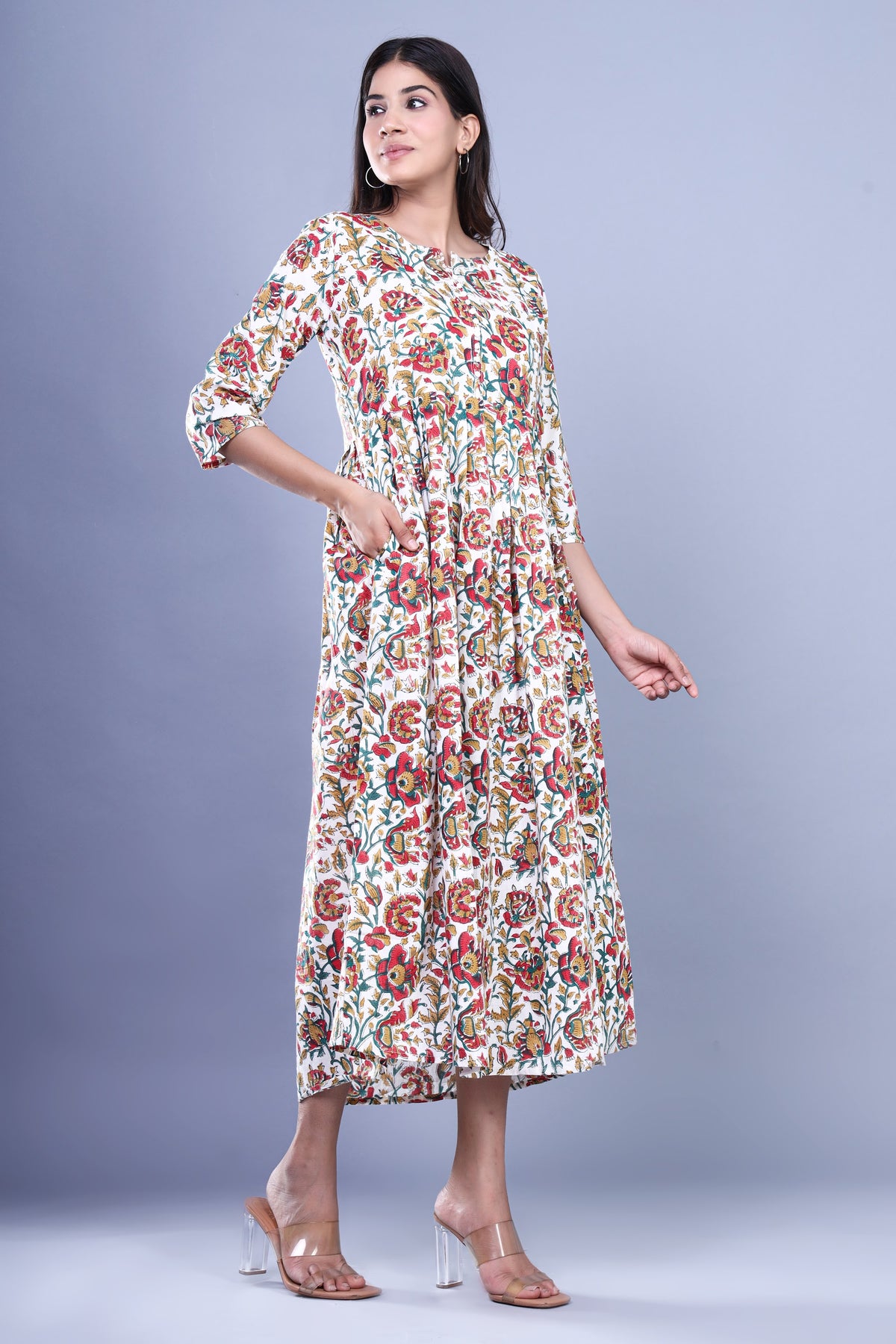 Printed Cotton Tiered Kurti Dress – Red Multi Floral Long (Make to Order) Ready to Wear 1rOOLiV6yx3xZUWwesAyH6QQOdGuN1mf9_w2000