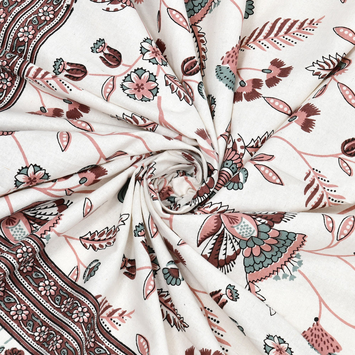 Elora Rose Floral Vine Murugan Cotton Single Bedsheet 60x90 with 1 Pillow Cover Bedsheet 1sWn72puIMpAyLtFYq5CNrtvUJ8Ff5m78_w2000