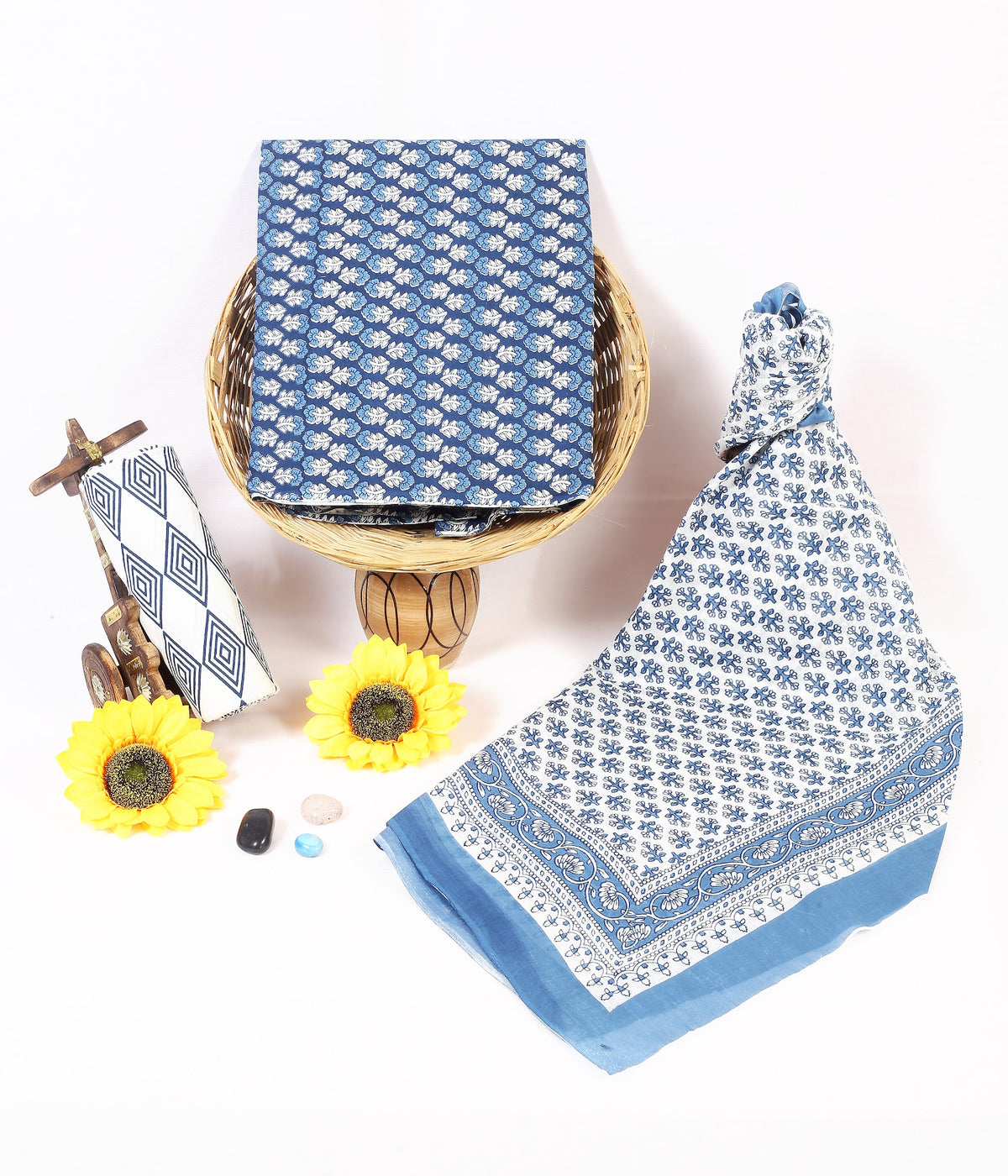 Hand Block Print Cotton Suit Material with Mulmul Dupatta | Neel Patti Jaal – Blue Leaf Jaal | Blue & White | Wholesale Suit Material 1wPHblQH3YC9455pPWuYay_4w5RbT50ks_w2000