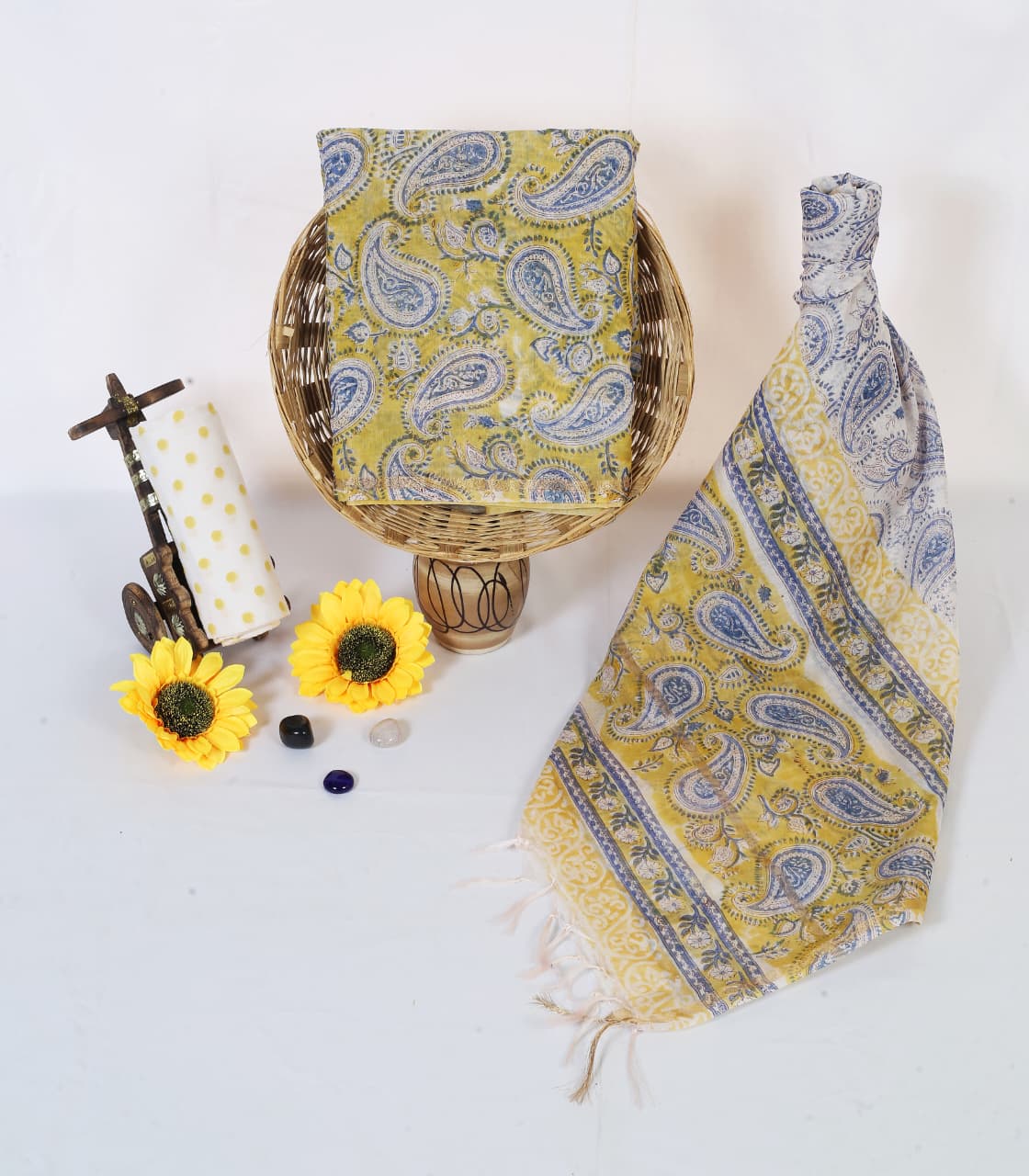 Chanderi Silk Hand Block Print Suit Material | Basanti Kairi – Yellow Paisley | Mustard Yellow & Blue | Zari Border Dupatta | Wholesale Suit Material 1wiIuquUBc0SQFc-UDSuIkmeVO9xmGU3D_s0