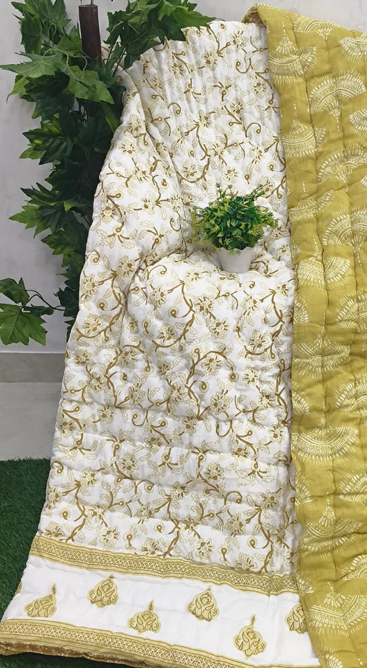 Yellow Floral Vine Jaipuri Mulmul Razai – Reversible, Cotton Filled Razai 1y6FYmhiLx0LI-iEj6EVBkhroiG-A__Kl_w2000