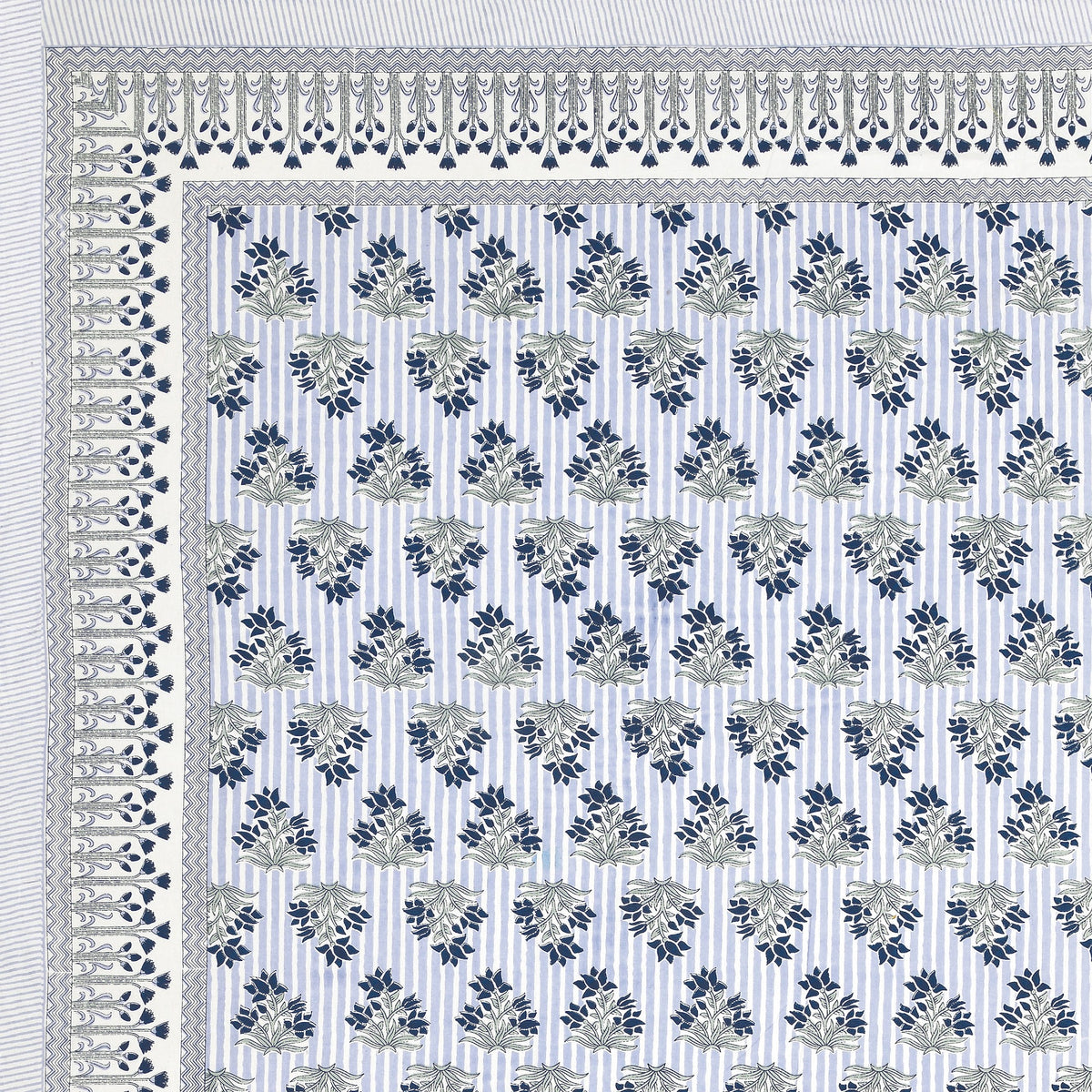 Unnati Ice Blue Mini Buta Pure Cotton Double Bedsheet 90x108 with 2 Pillow Covers Bedsheet 1yvVbDEFdXwwWivKnuuzFroM63geiOjhR_w2000