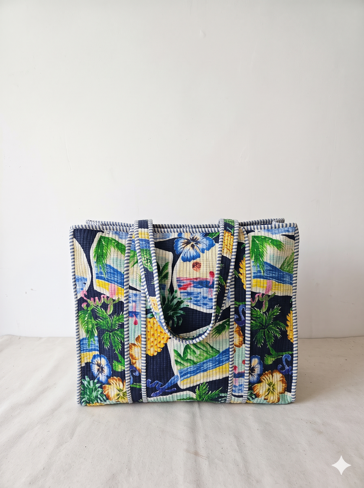Jaipuri Printed Quilted Cotton Tote Bag | Neel Tropical – Navy Tropical | 18x18 inch | Zipper & Inside Pocket | Wholesale Tote Bag 1zbzp8i-qE7KlSUCHh1Bc_vkvjUWNQ1PU_w2000