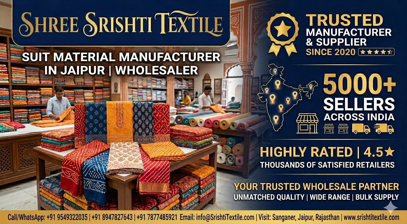 Jaipuri suit material manufacturer Sanganer - seasonal fabric range