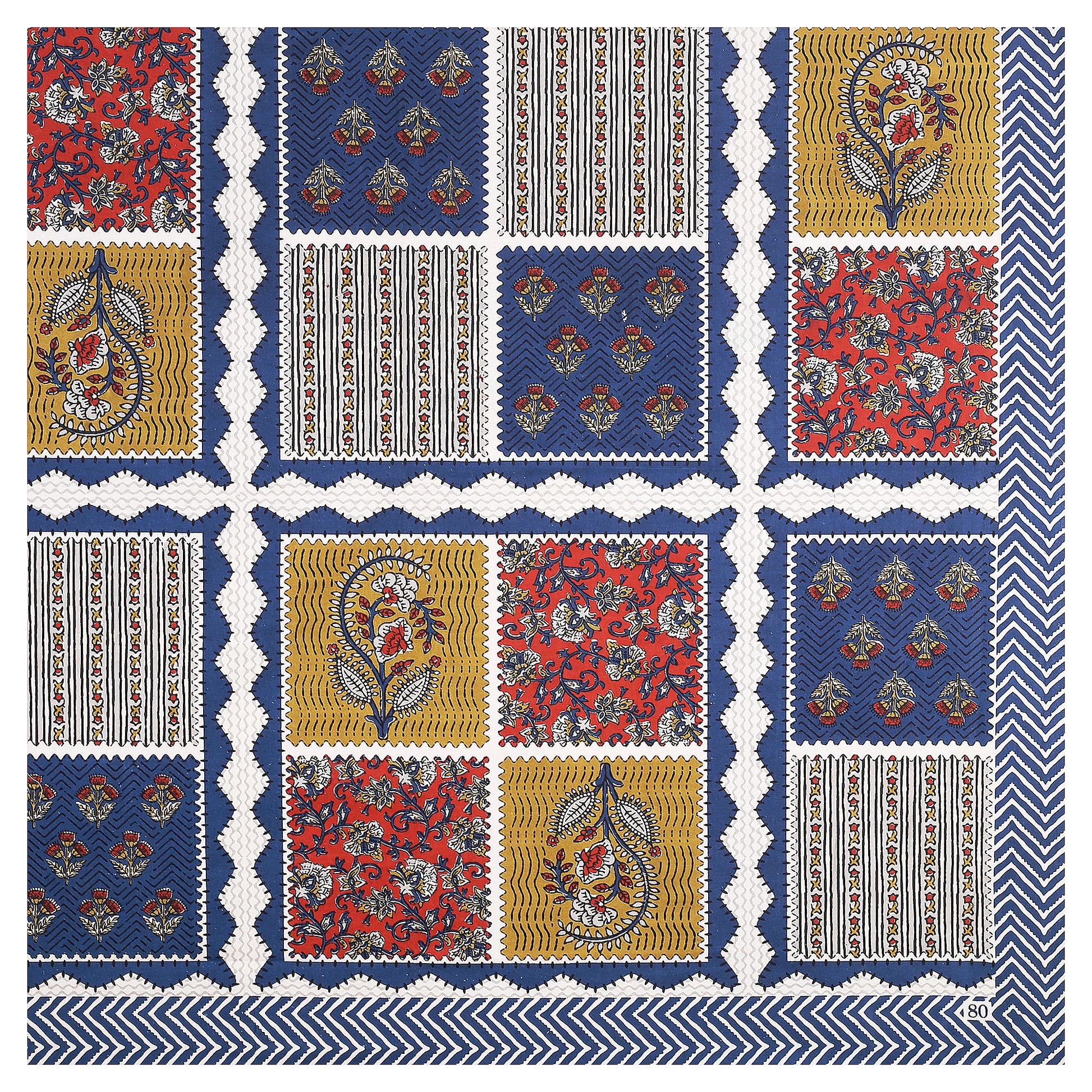 Sanganeri Printed Double Bed Bedsheet Bedsheet JaipurBedsheetManufacturer_20