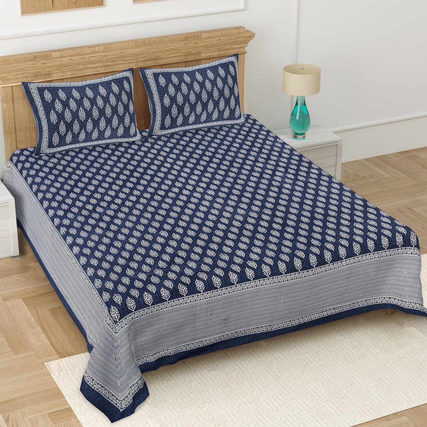 Cotton Double Bed Bedsheet - 90X108 Bedsheet Jaipur_Bedsheet_Manufacturer_43