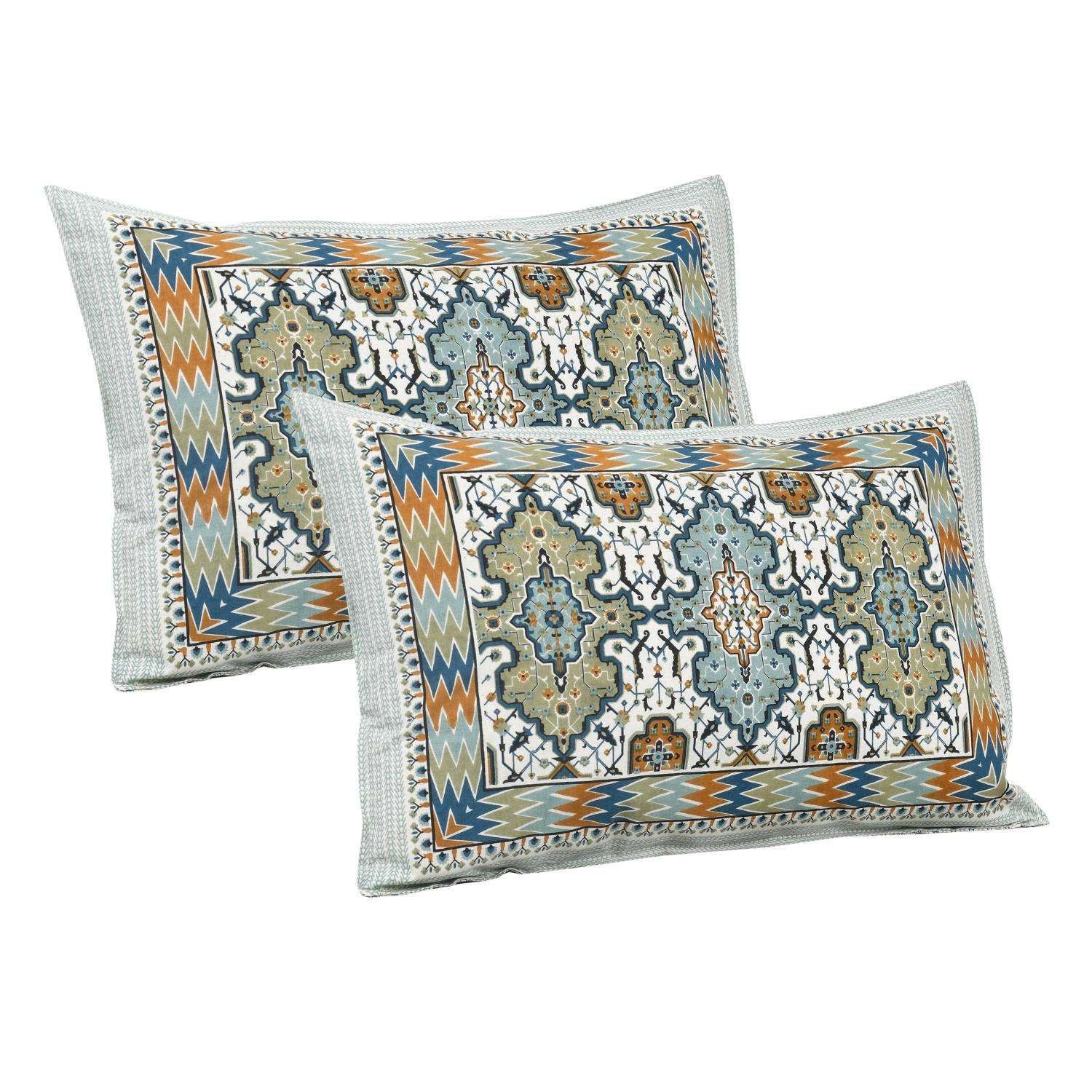 Jaipur-Inspired King Size Bedsheet – Hand Block Print | 100% Cotton Bedsheet NAKSHATRA02-BROWN-B-_2