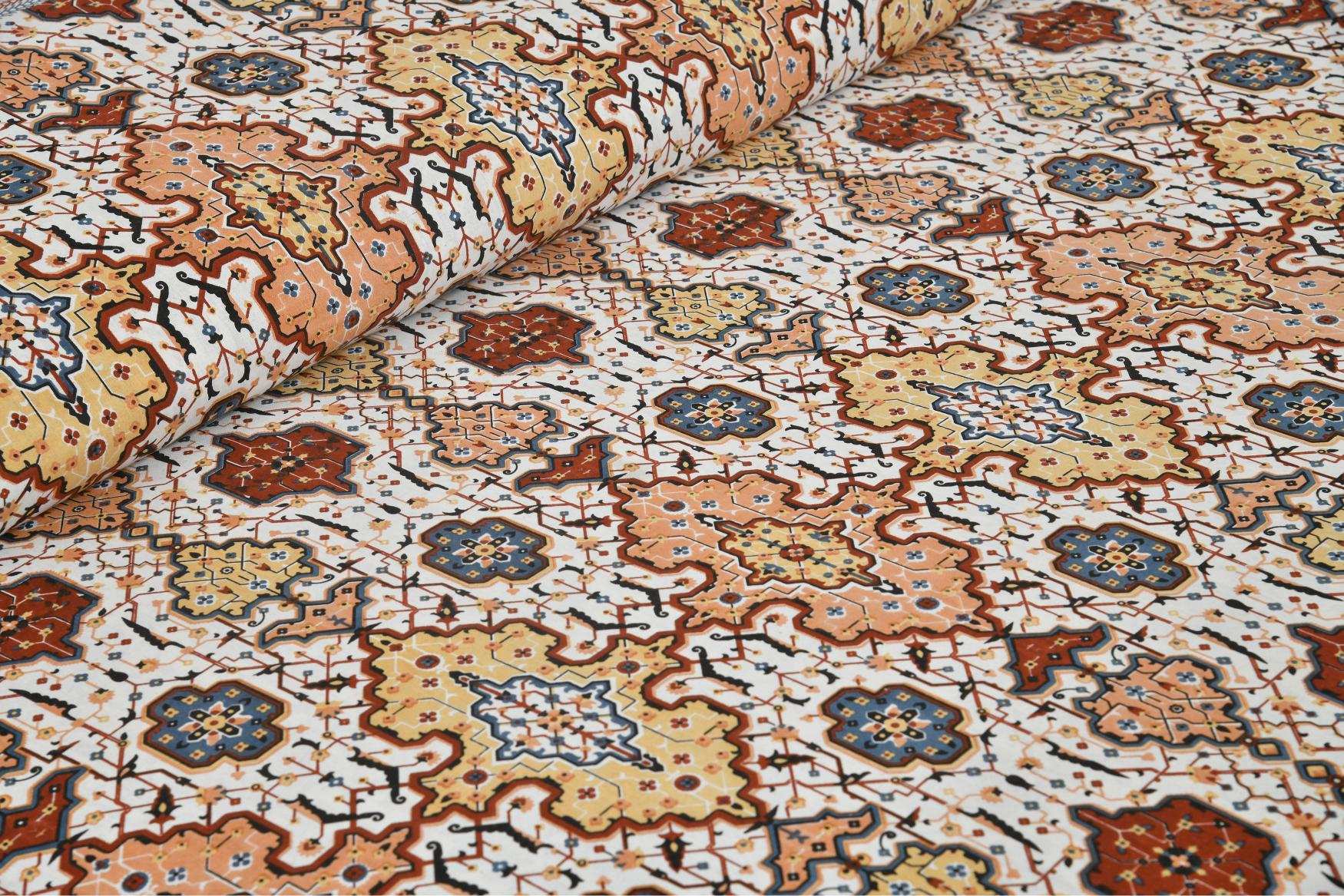 Jaipur Print King Size Bedsheet – 100% Cotton | Handcrafted | 108x108 Inches Bedsheet NAKSHATRA02-RED-D-_4