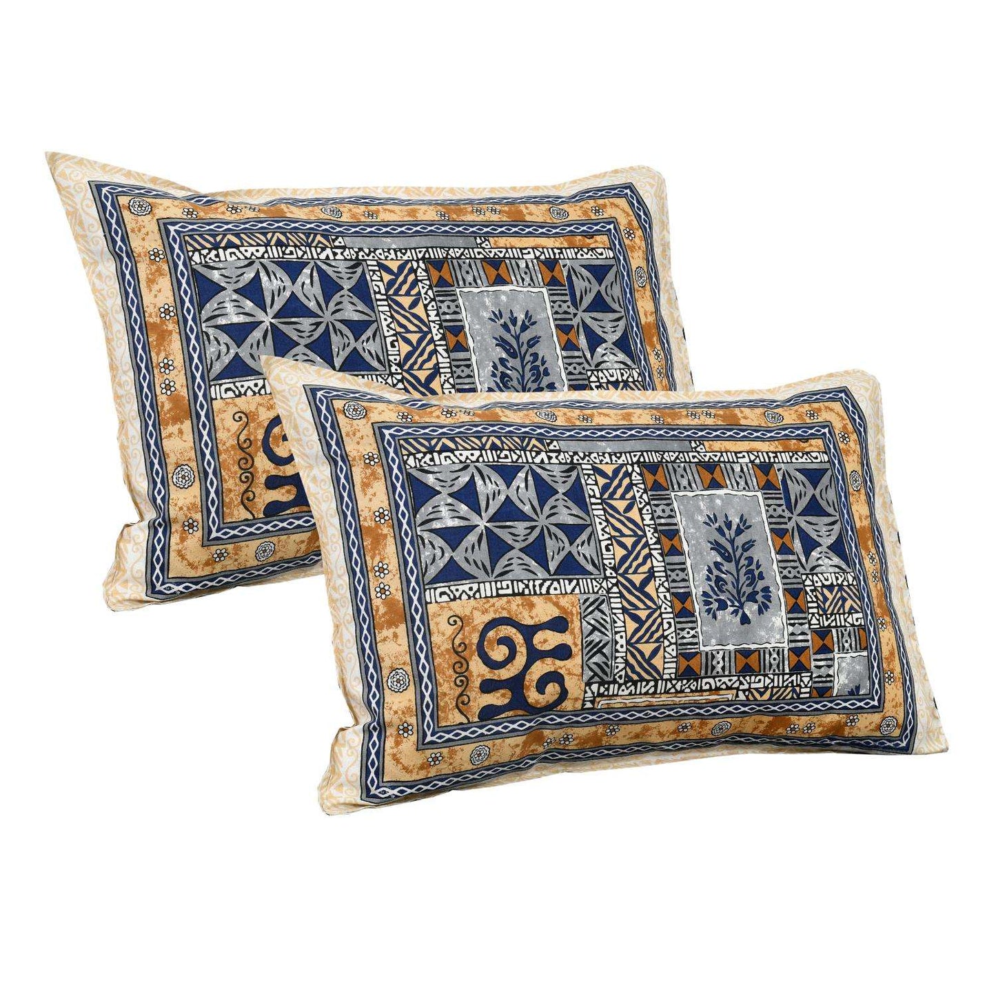 Gulnaar Grace – Jaipuri Cotton Bedsheet Bedsheet NAKSHATRA03-BLUE-B-_2