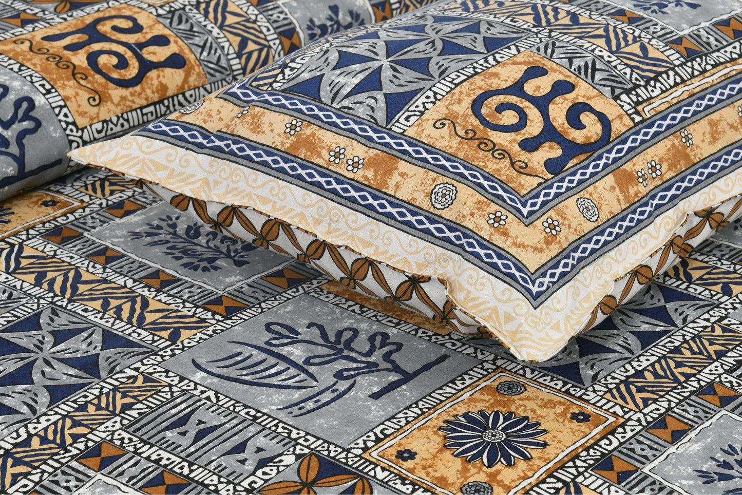 Gulnaar Grace – Jaipuri Cotton Bedsheet Bedsheet NAKSHATRA03-BLUE-E-_5