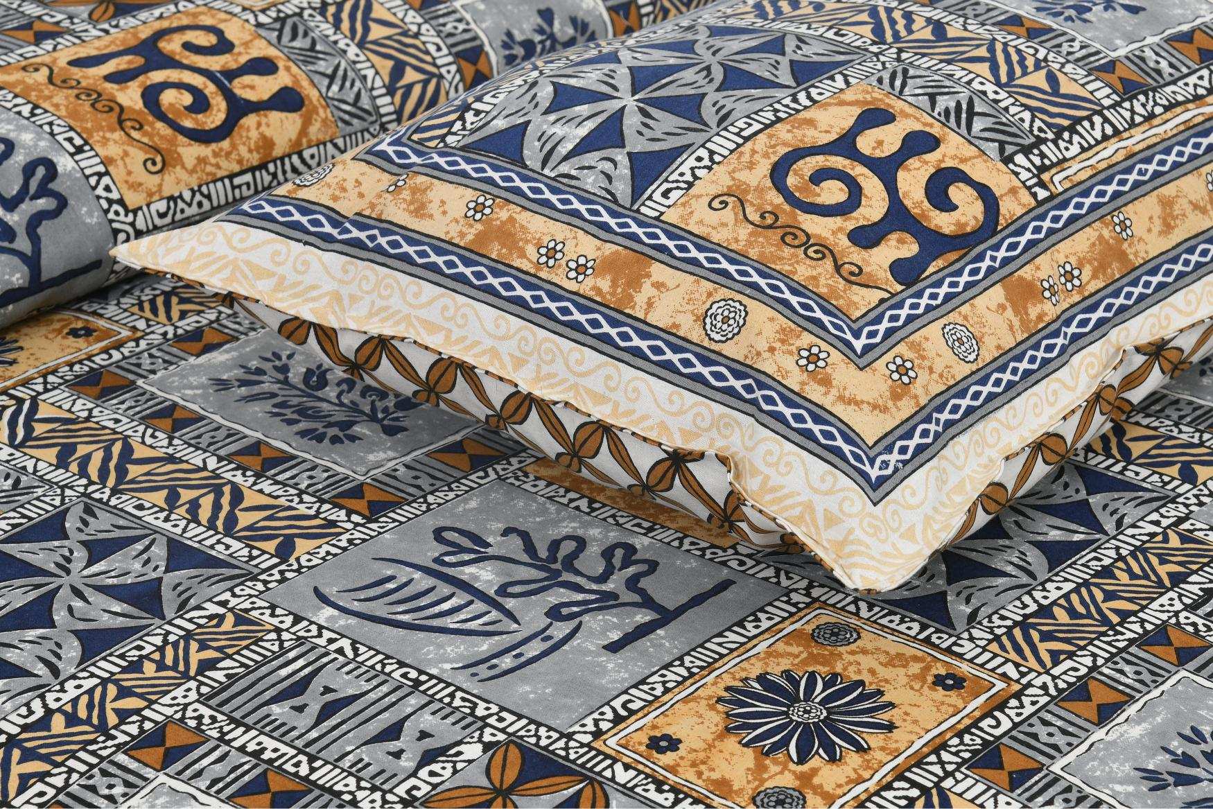 Gulnaar Grace – Jaipuri Cotton Bedsheet Bedsheet NAKSHATRA03-BLUE-E-_5