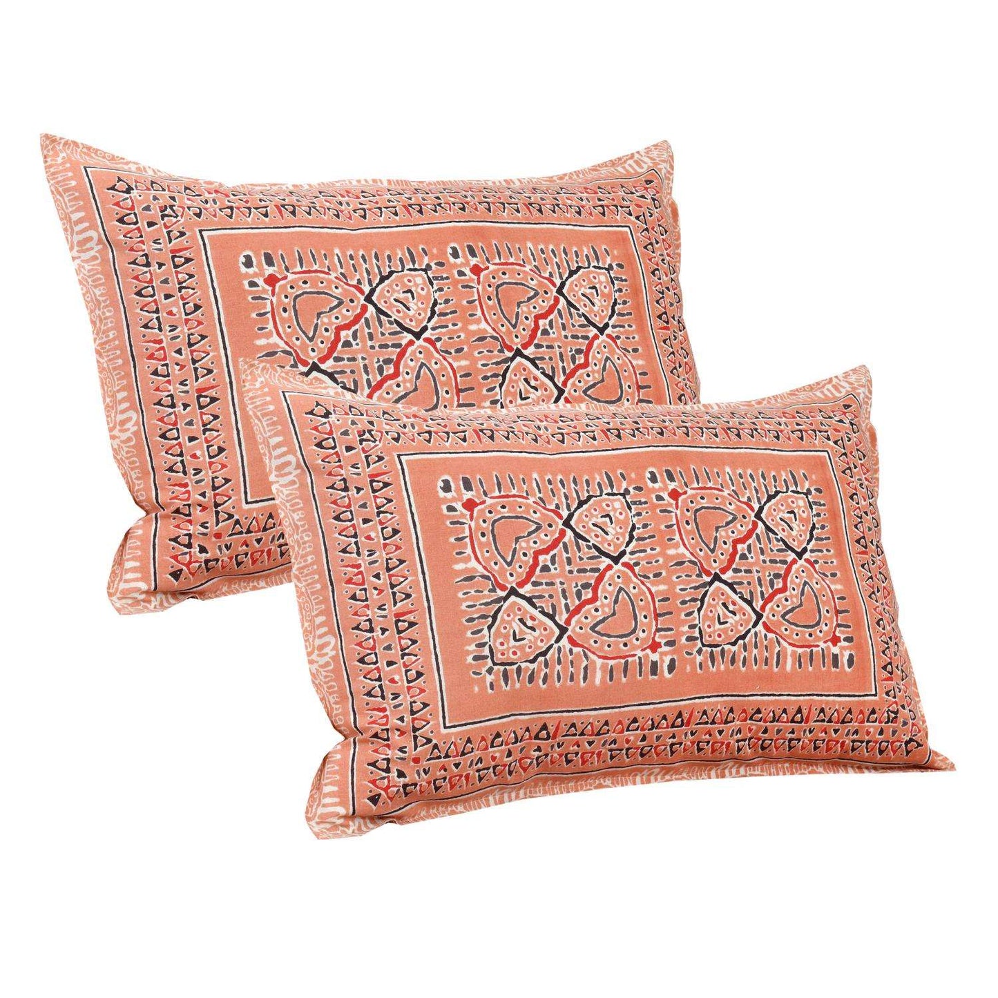 Traditional Jaipur Printed Cotton Bedsheet – King Size Bedsheet NAKSHATRA04-BROWN-B-_2