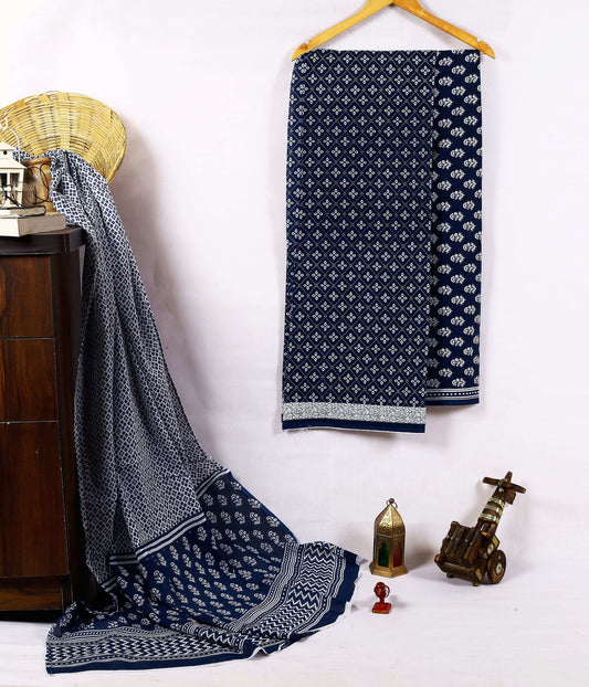 Srishti Textile Blue Floral Booti Cotton Dress Material Unstiched cotton Suit Dress Material blue-floral-booti-cotton-dress-material-printed-fabric-_1