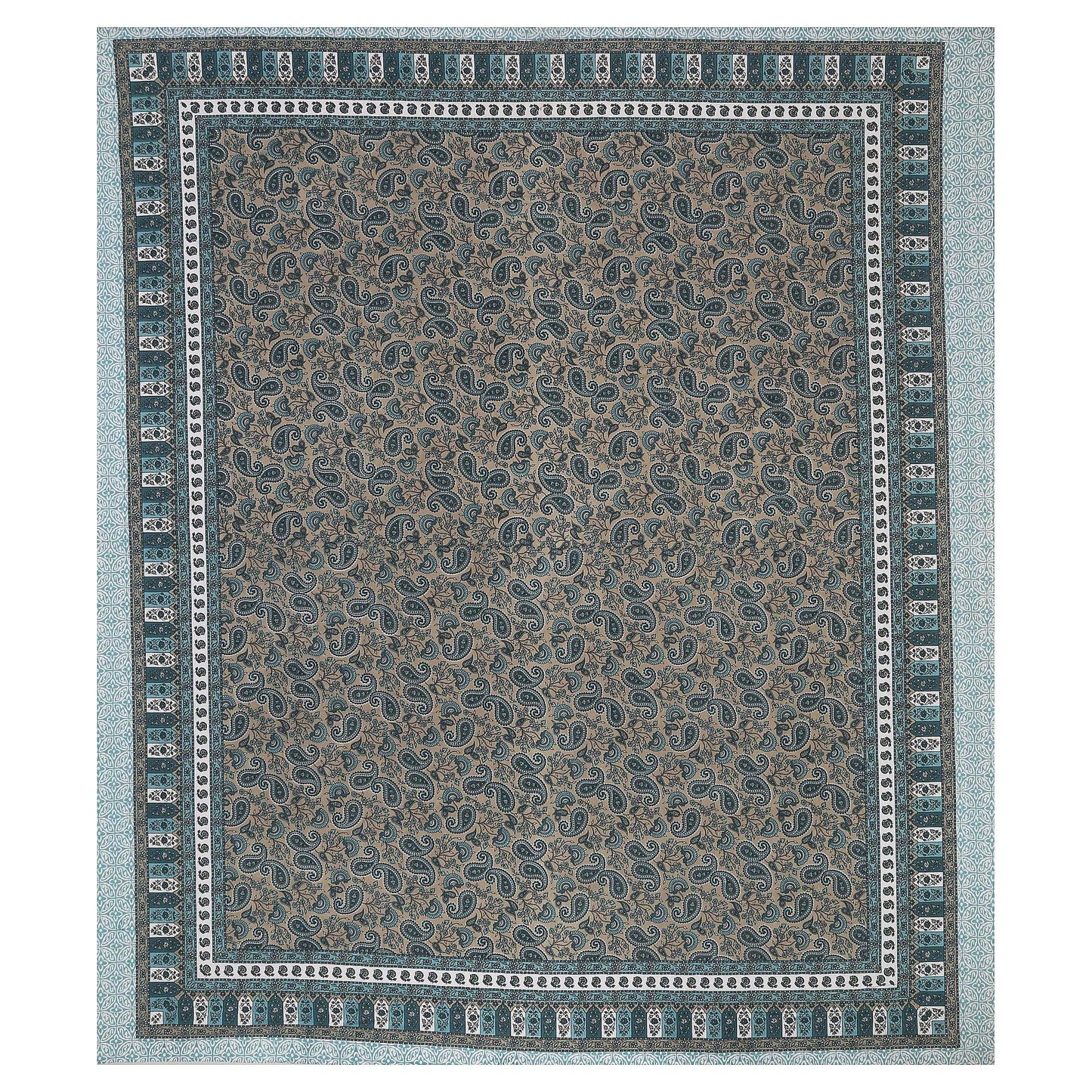 Srishti Textile Floral Design Bedsheet Online - King Size KING SIZE BEDSHEET floral-design-bedsheet-online-large-bedspread-_3