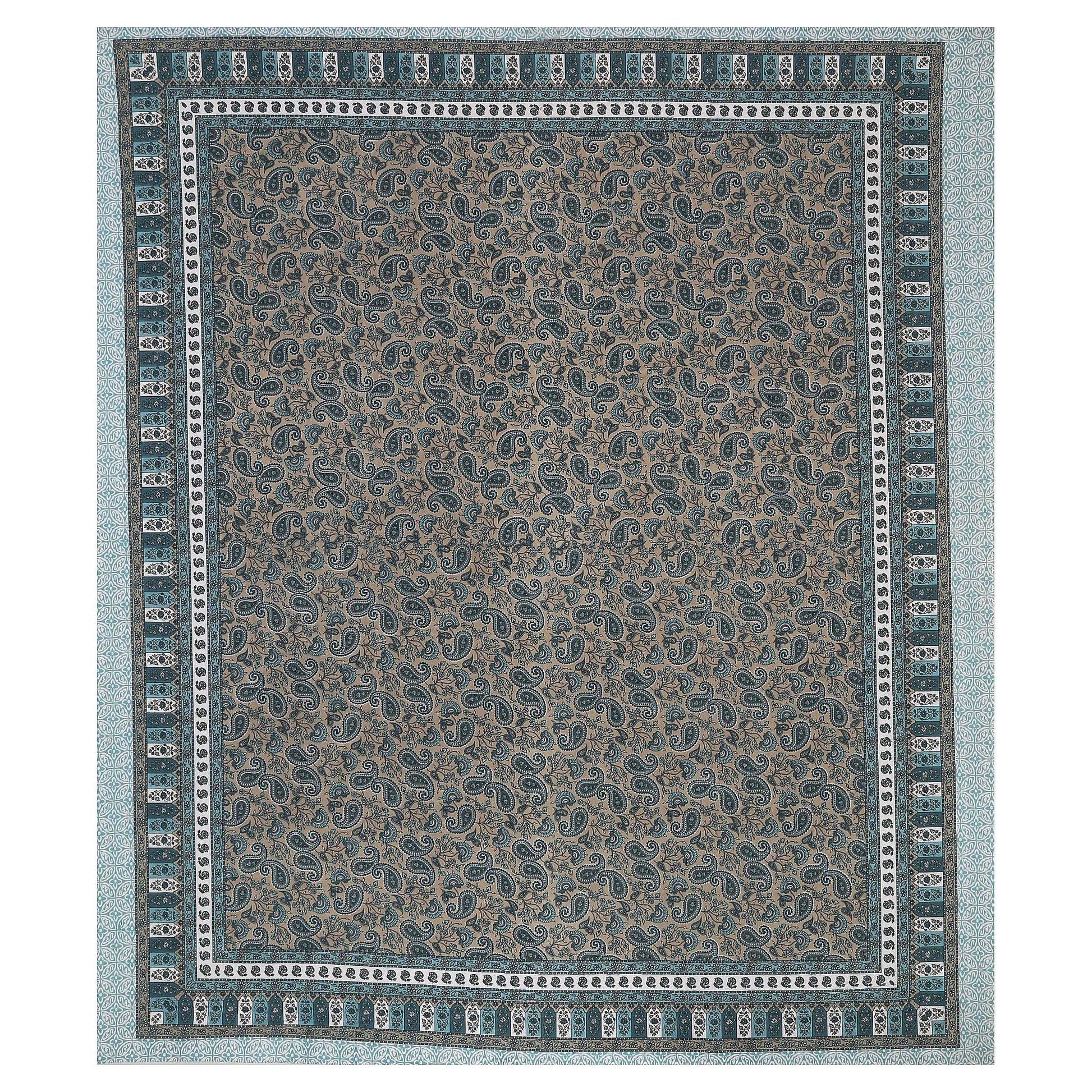 Srishti Textile Floral Design Bedsheet Online - King Size KING SIZE BEDSHEET floral-design-bedsheet-online-large-bedspread-_3