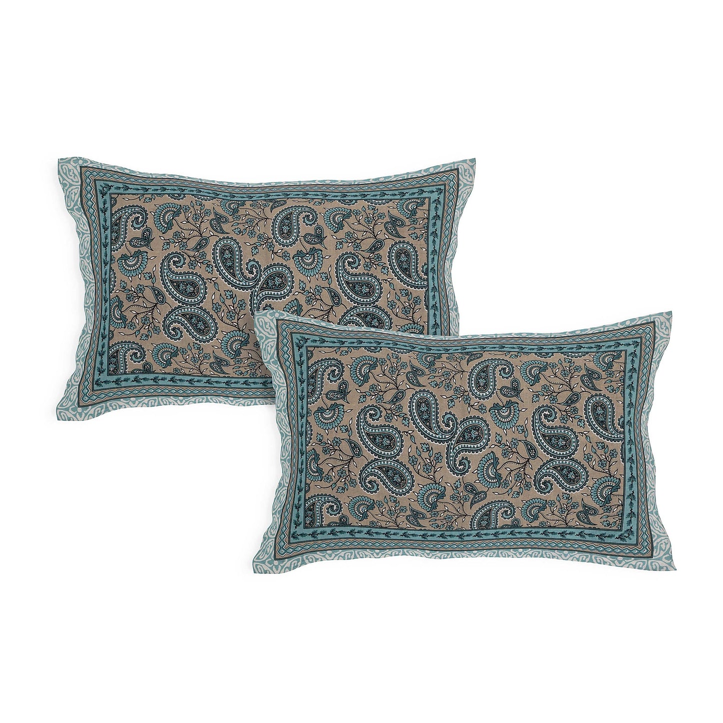 Srishti Textile Floral Design Bedsheet Online - King Size KING SIZE BEDSHEET floral-design-bedsheet-online-pair-of-pillowcases-_4