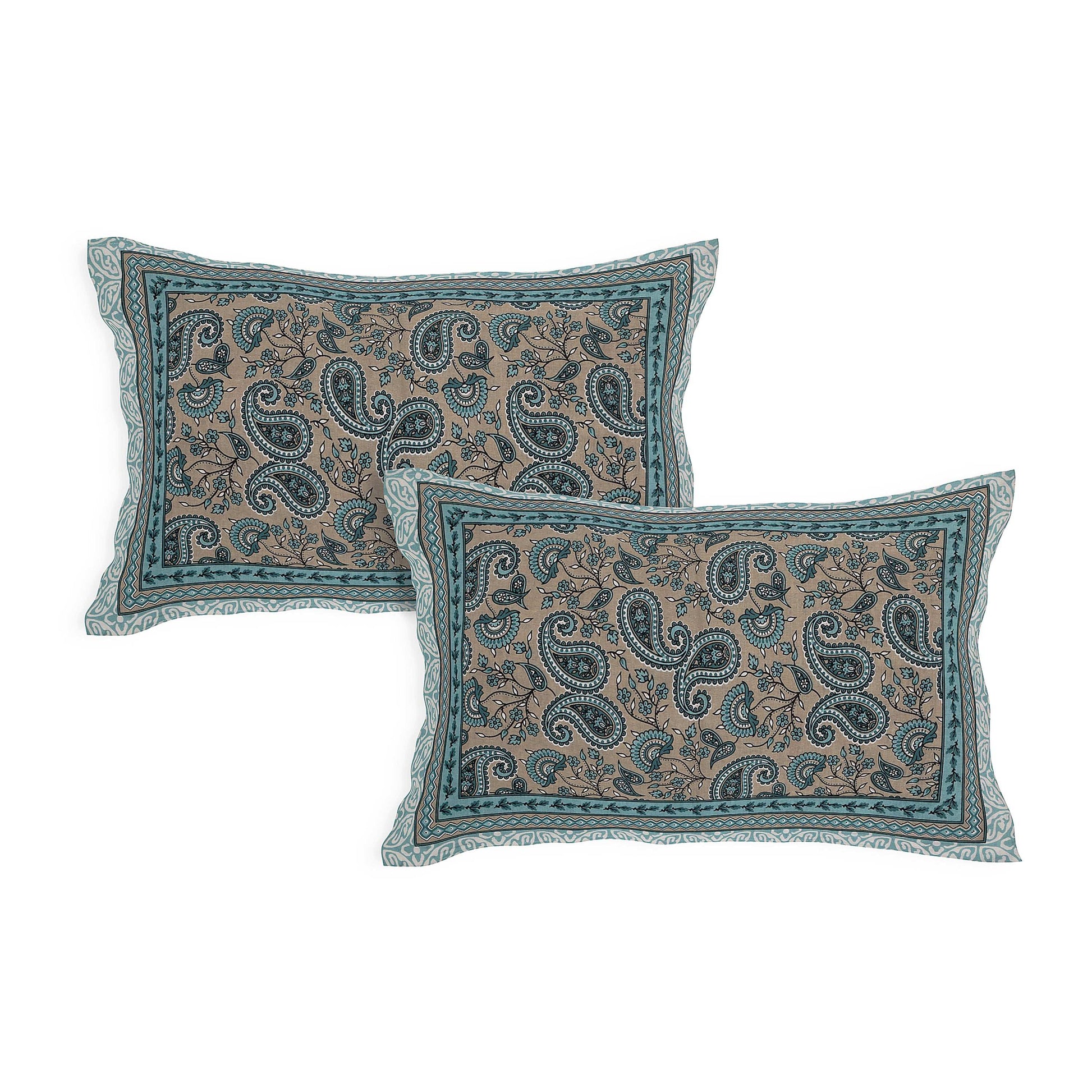 Srishti Textile Floral Design Bedsheet Online - King Size KING SIZE BEDSHEET floral-design-bedsheet-online-pair-of-pillowcases-_4