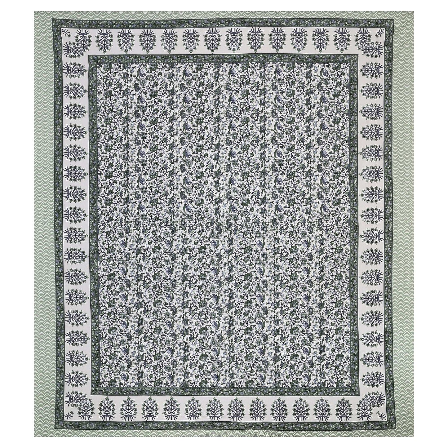 Srishti Textile Floral King Size Bedsheet Cotton KING SIZE BEDSHEET floral-king-size-bedsheet-cotton-patterned-bedspread-_3